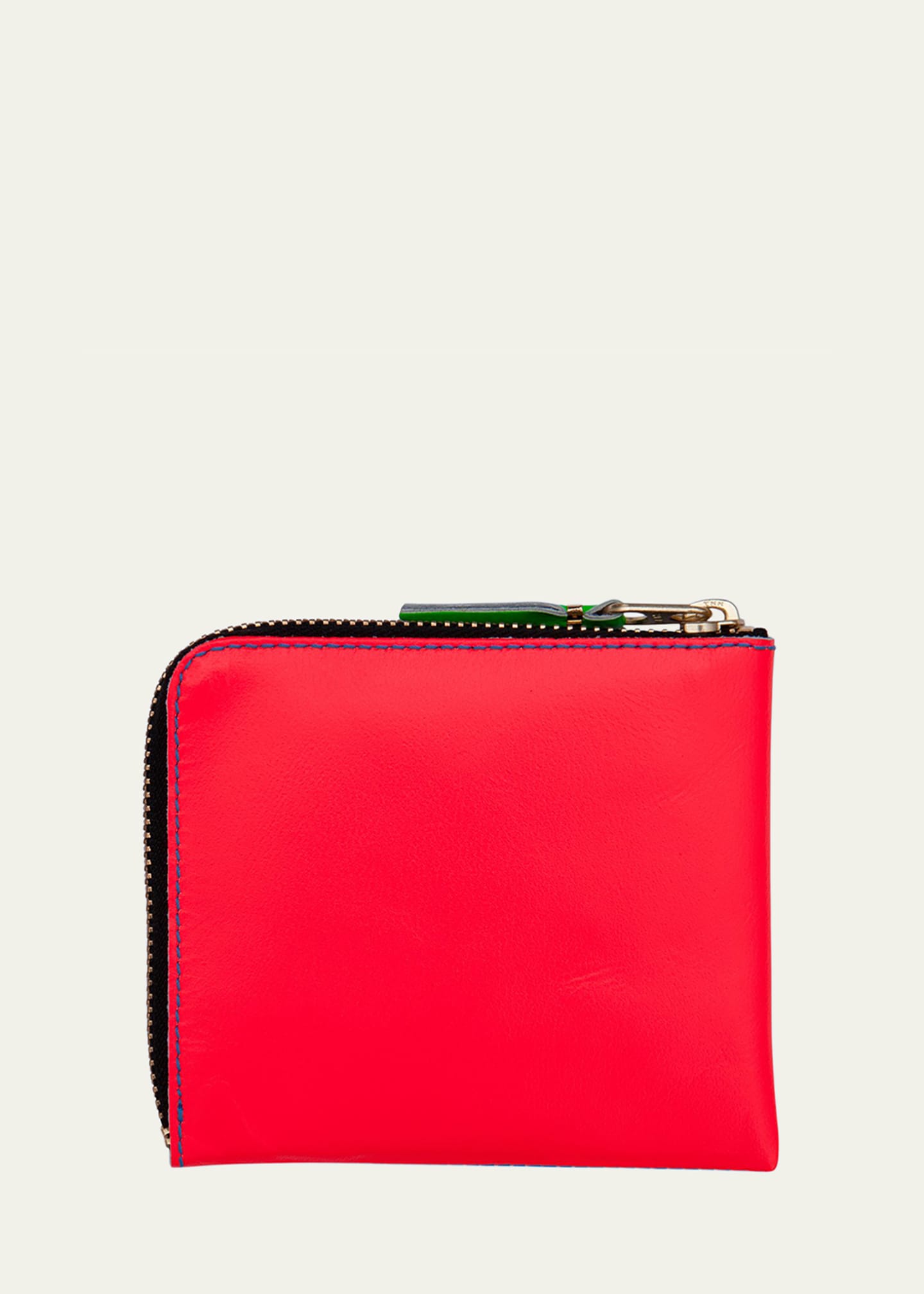 Comme des Garcons Men's Super Fluo Leather Zip Wallet