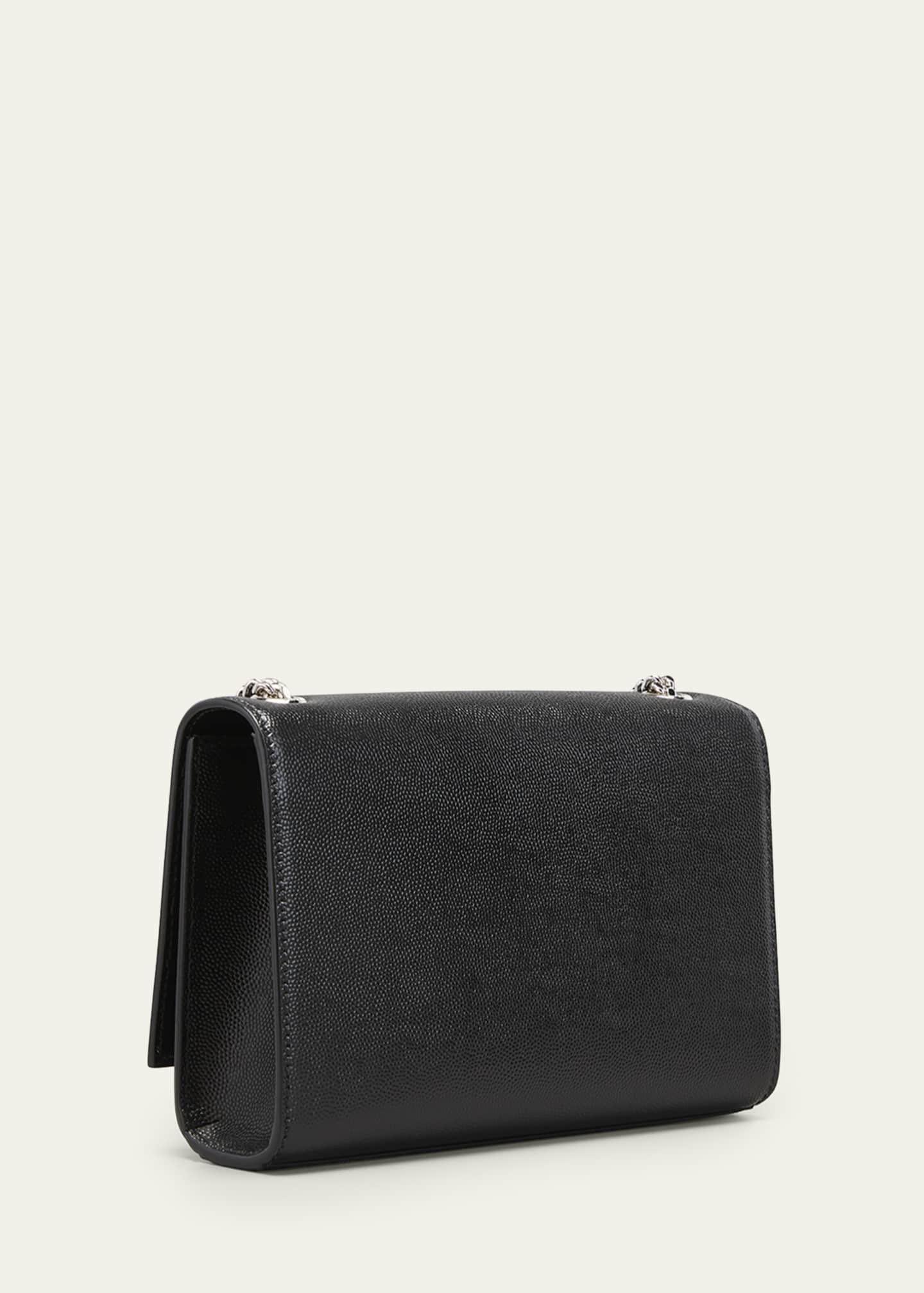 Saint Laurent Kate Small YSL Crossbody Bag in Grained Leather ...