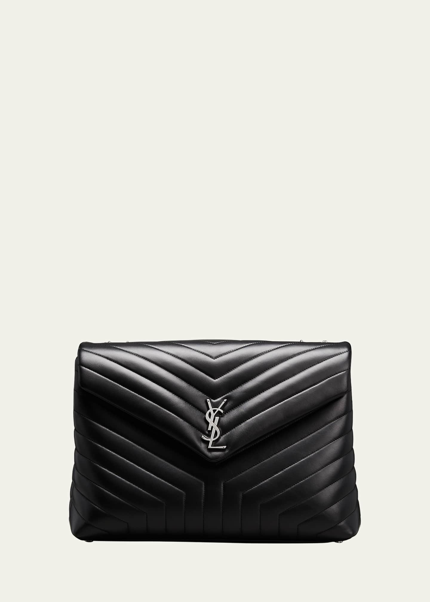 Saint Laurent Off White Leather Document Holder Wallet