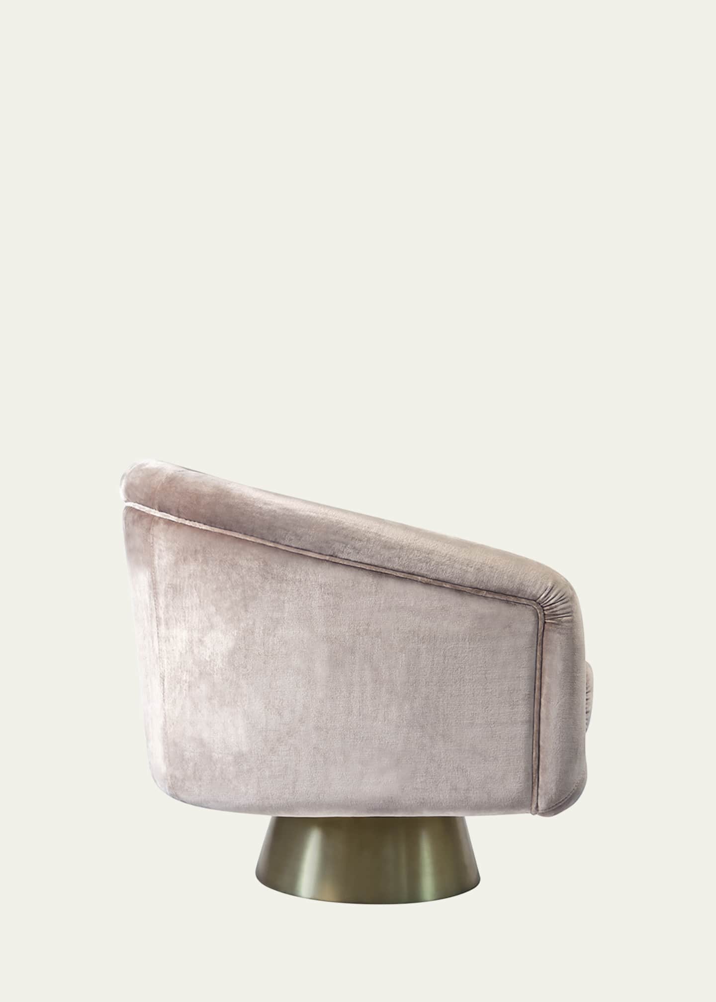 Jonathan Adler Bacharach Velvet Swivel Chair Bergdorf Goodman