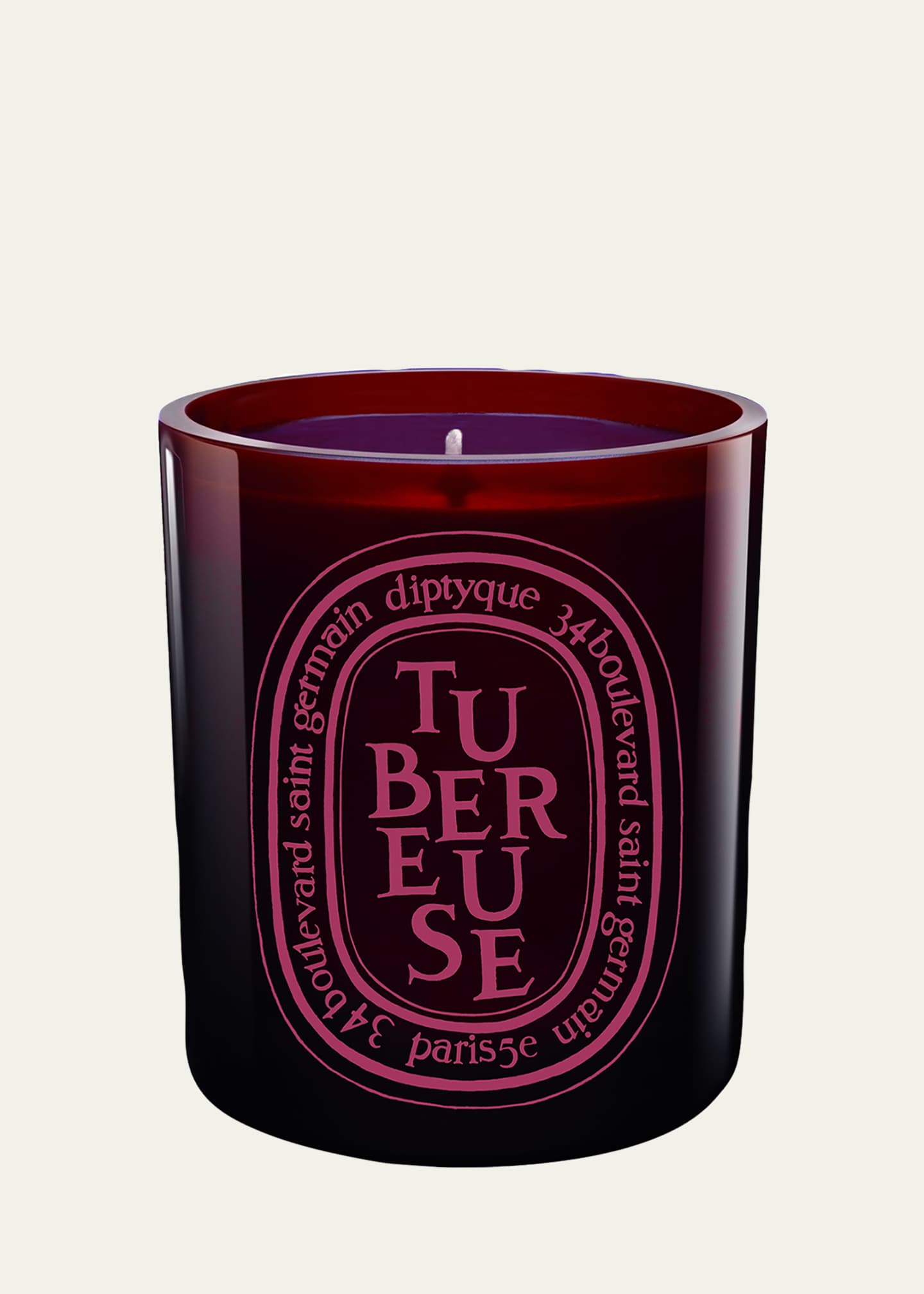 DIPTYQUE Tubereuse (Tuberose) Scented Red Candle, 10.2 oz. Image 2 of 2