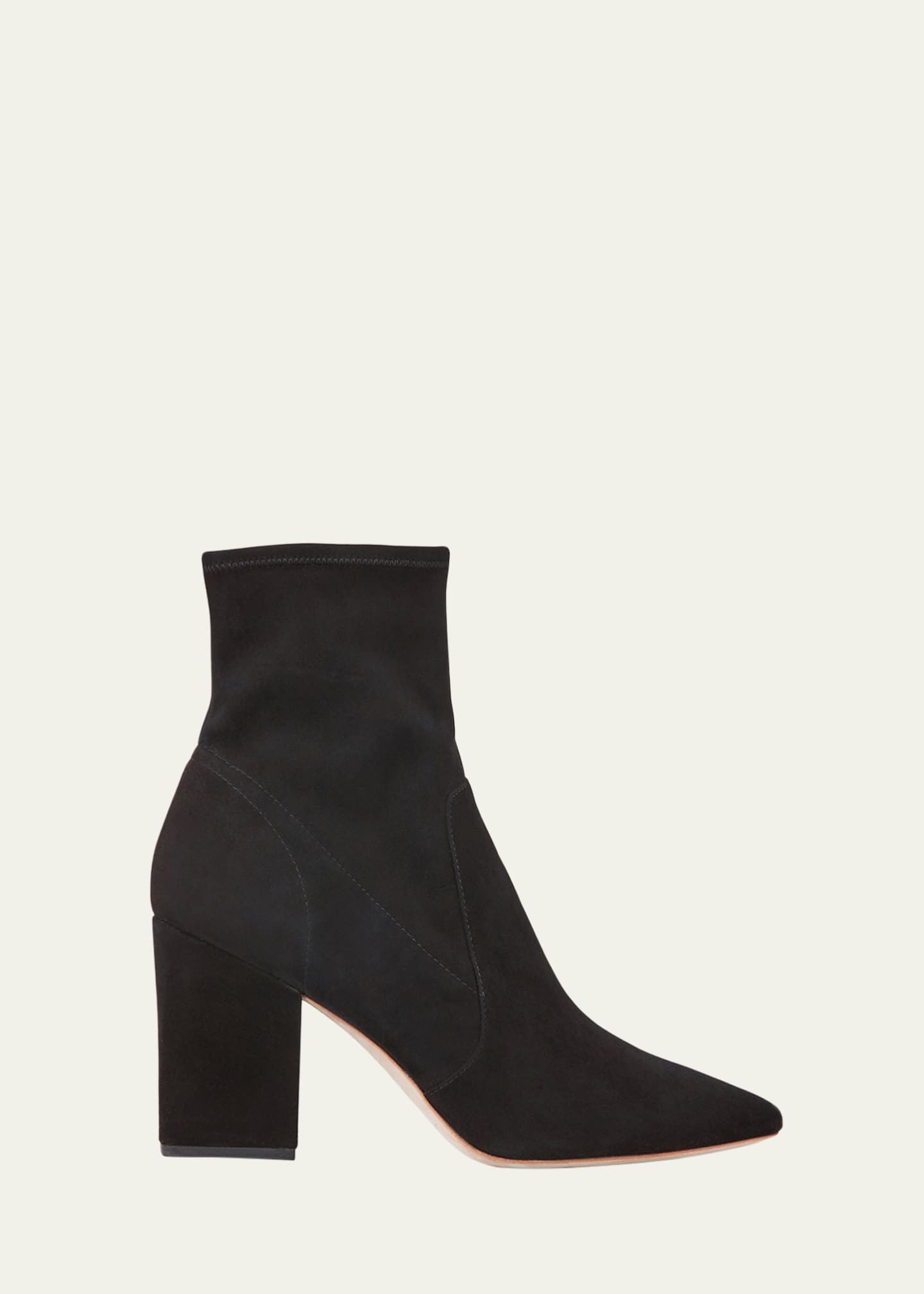 Loeffler Randall Isla Suede Chunky-Heel Boots - Bergdorf Goodman