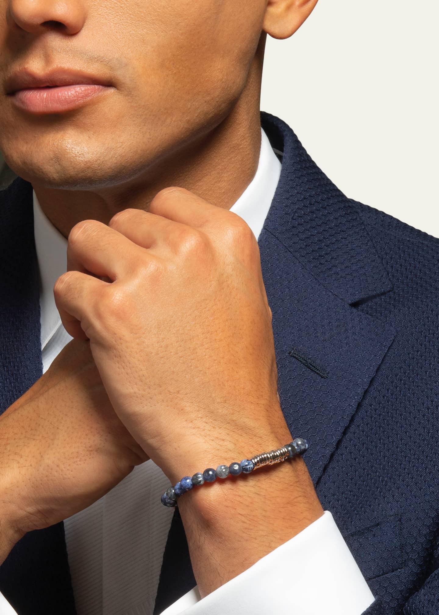 Tateossian Men's Sodalite Bead Bracelet - Bergdorf Goodman