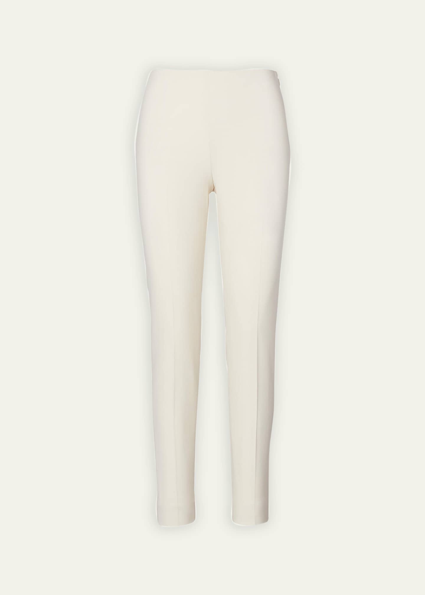 Ralph Lauren Collection Annie Straight-Leg Stretch-Wool Pants