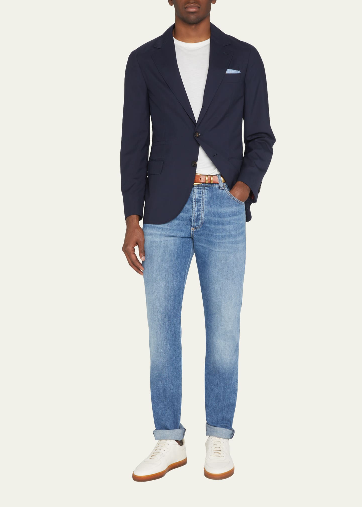 Brunello Cucinelli Men s Super 150s Lightweight Wool and Silk Blazer Bergdorf Goodman