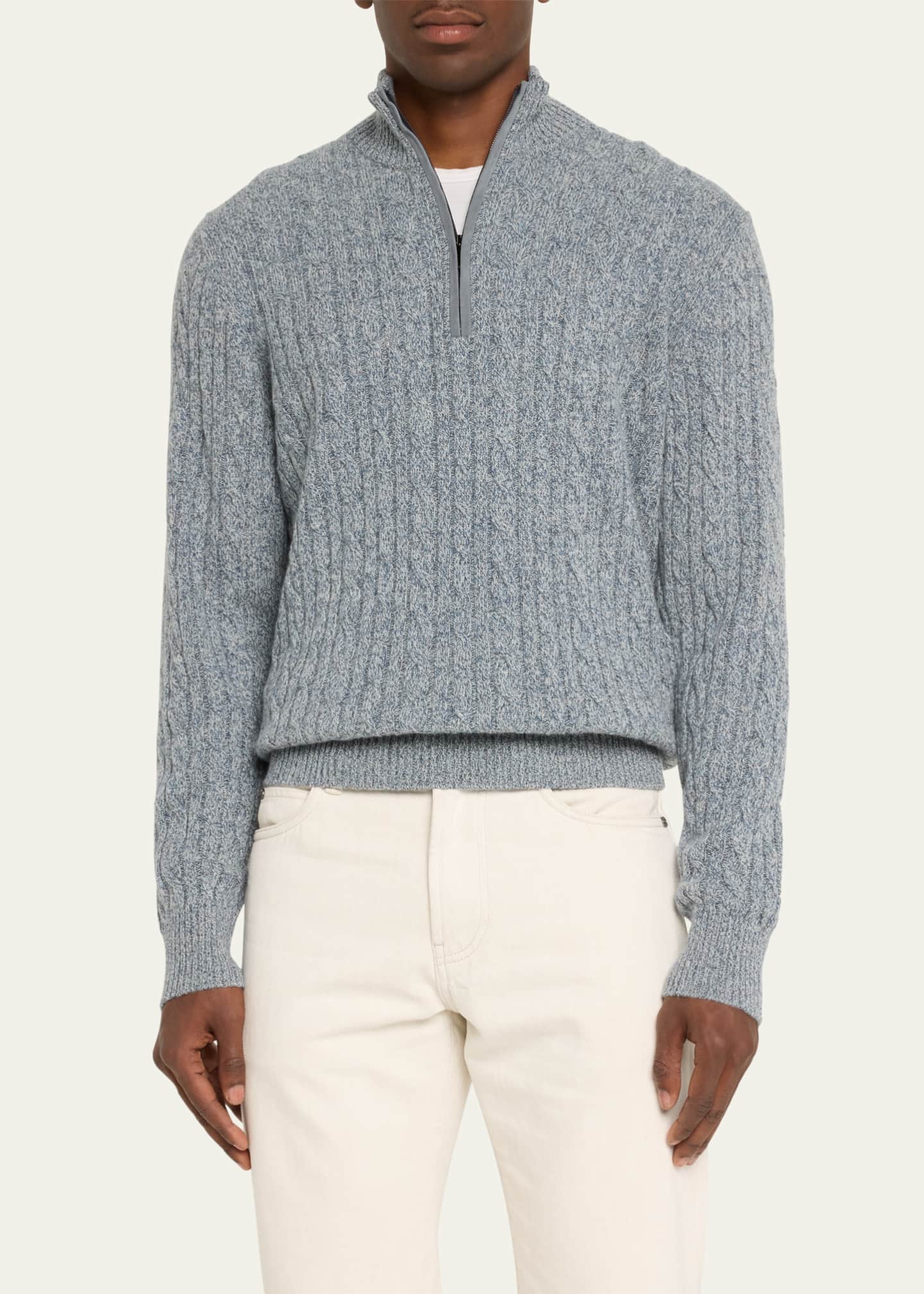 Loro Piana Cashmere Cable Knit Sweater Bergdorf Goodman
