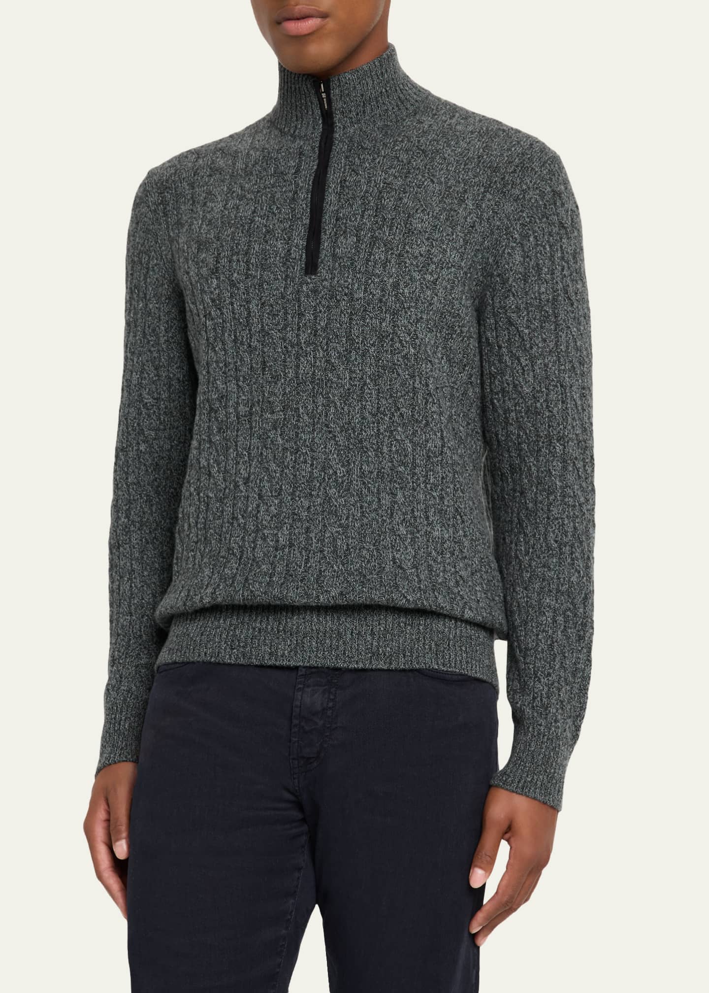 Loro Piana Cashmere Cable-Knit Sweater Image 4 of 5