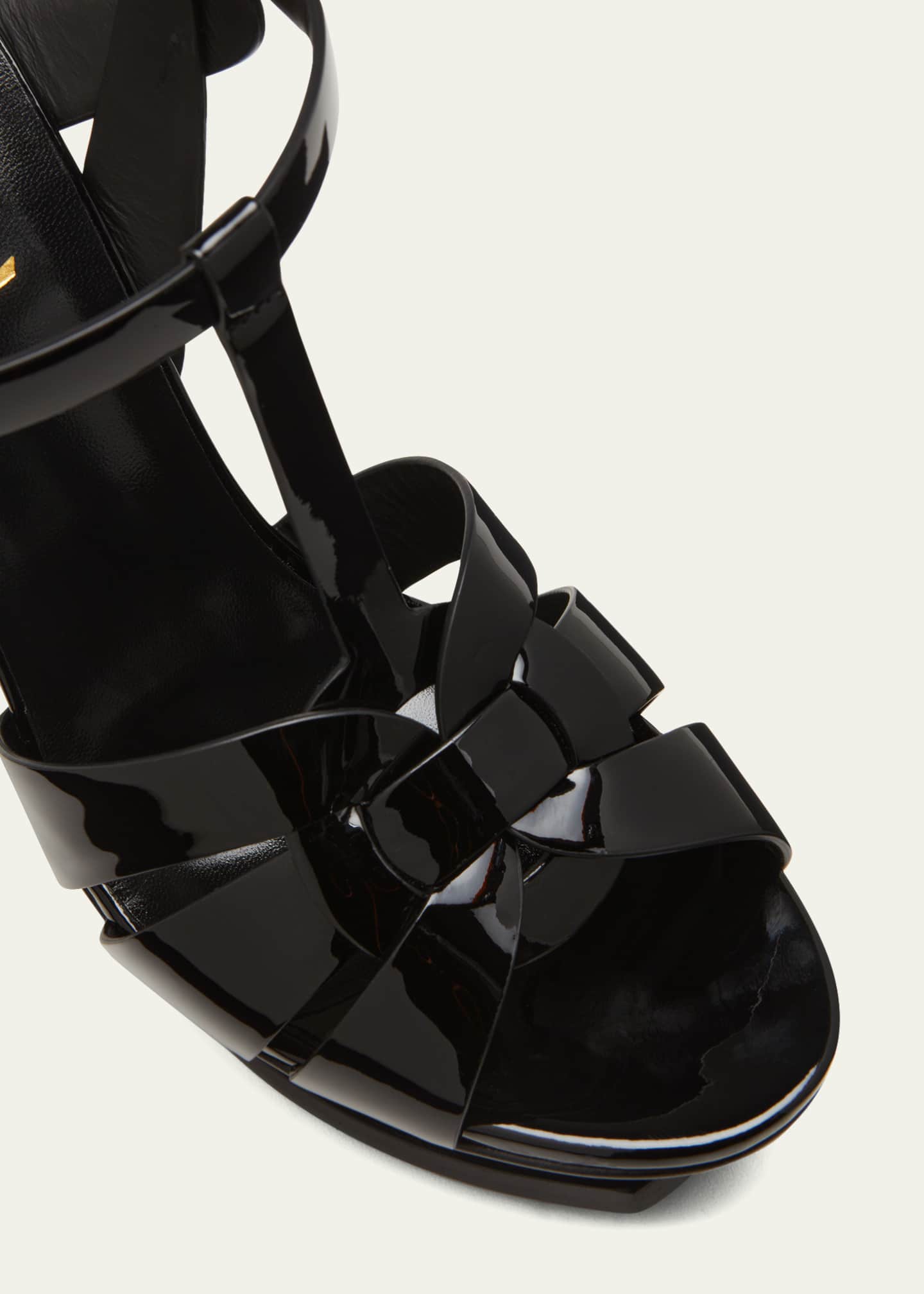 Saint Laurent Tribute Patent Platform Sandals Bergdorf Goodman