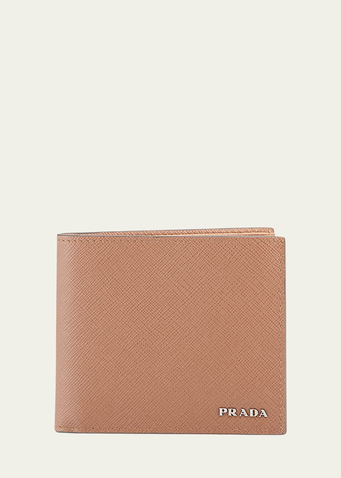 Prada Saffiano Leather Bi-Fold Wallet Image 1 of 2