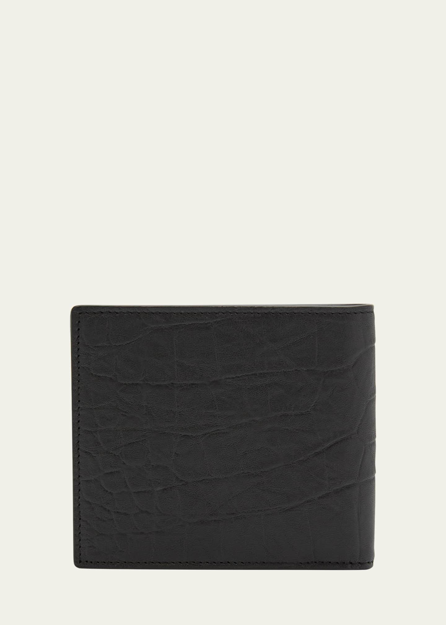 Saint Laurent Men's Tonal Monogram Leather Bifold Wallet Image 4 of 4