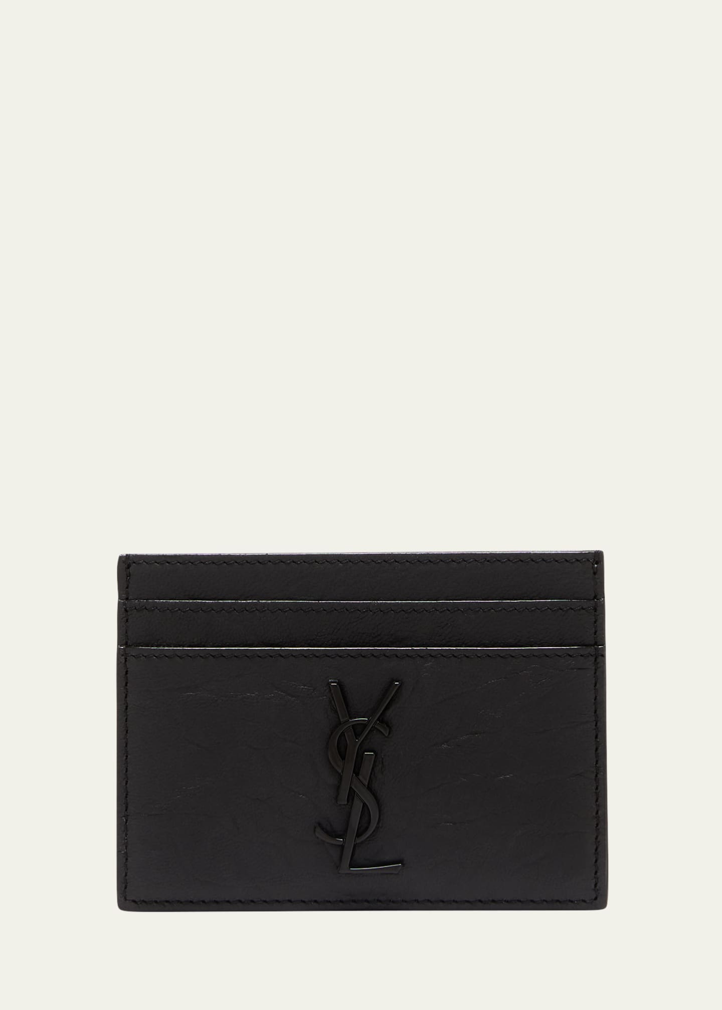 Saint laurent card case sale clearance