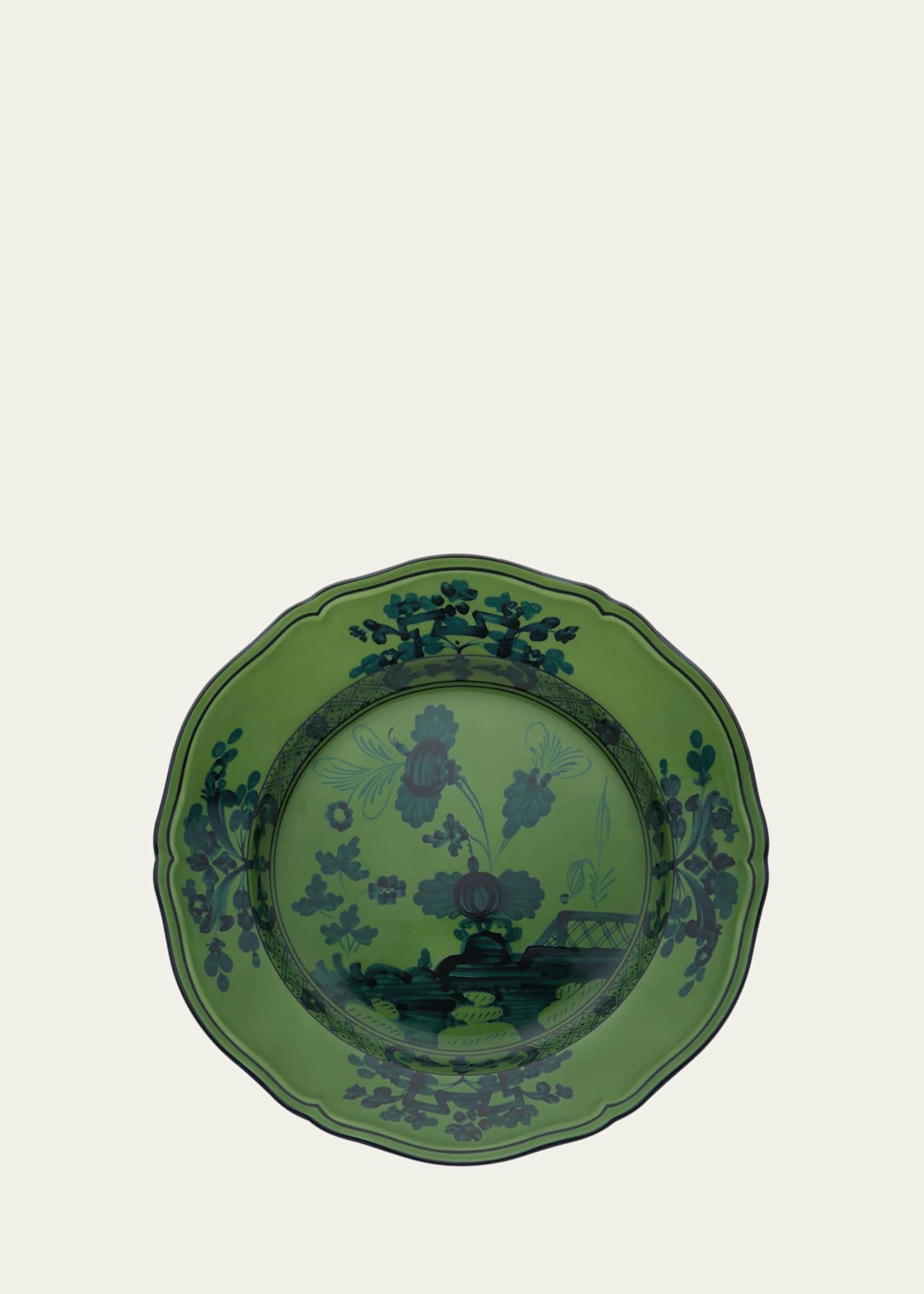 GINORI 1735 Oriente Italiano Salad Plate, Malachite
