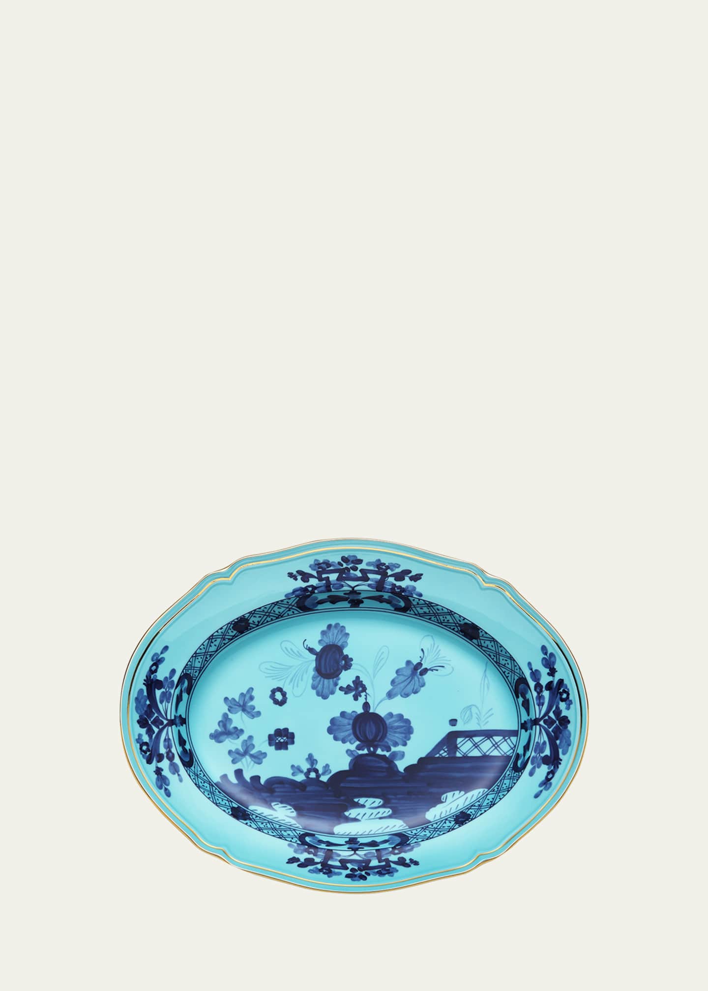 GINORI 1735 Oriente Italiano Oval Platter, Iris