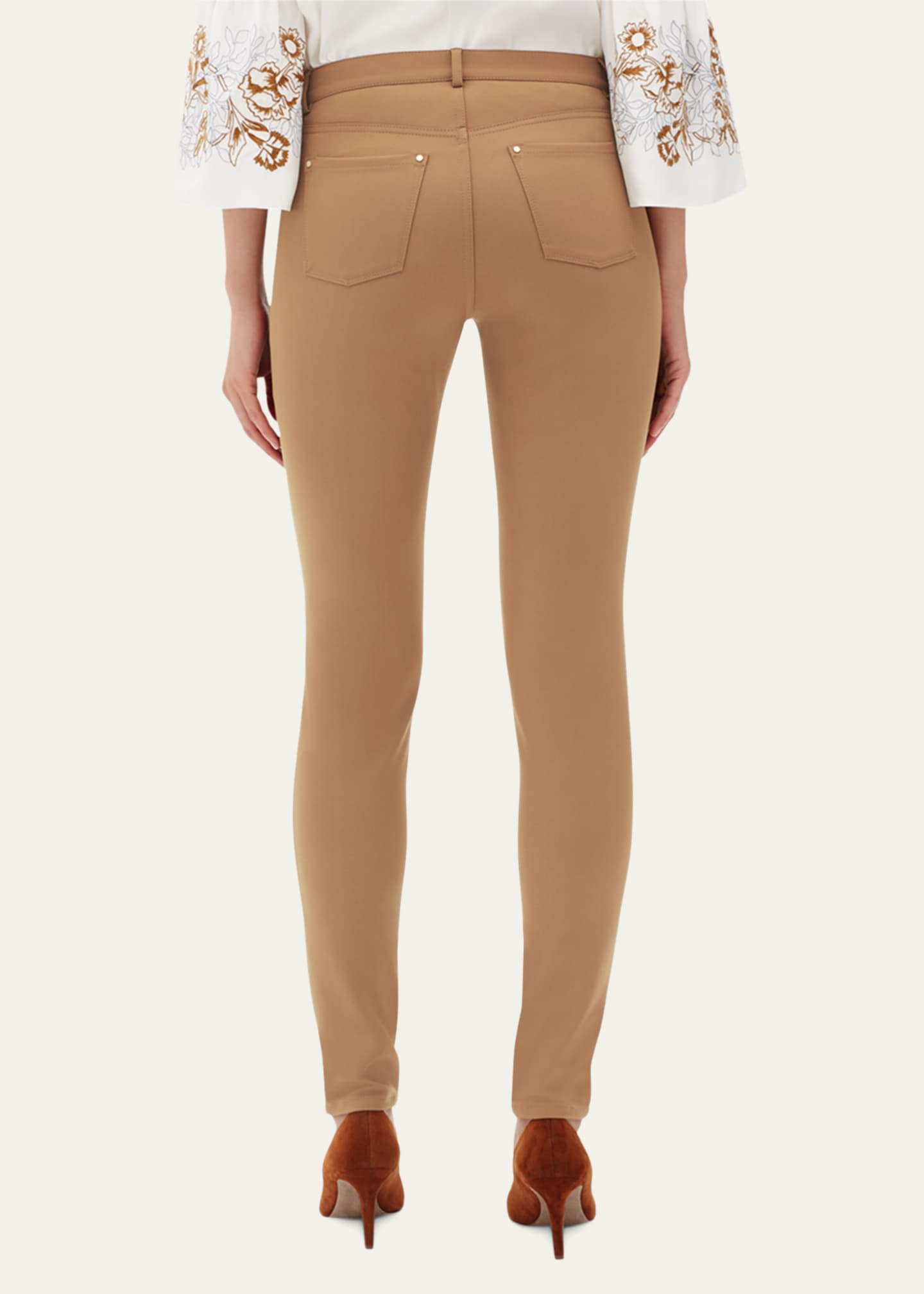 Lafayette 148 New York Mercer Acclaimed Stretch Mid-Rise Skinny Jeans Image 3 of 5