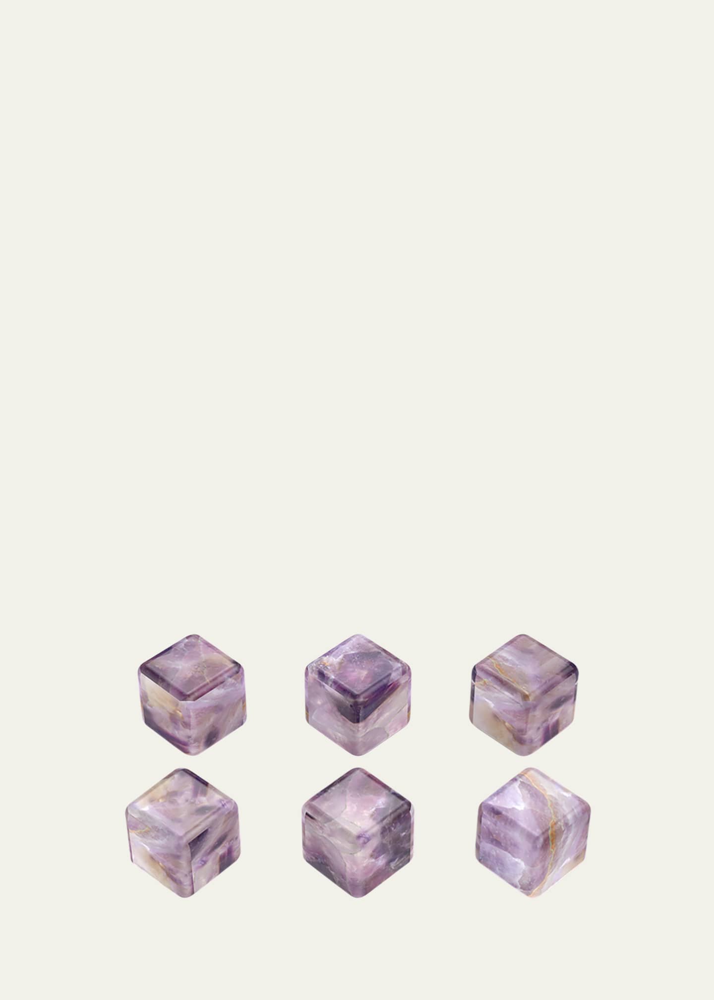 ANNA New York Amethyst Cubes, Set of 6 Image 1 of 2