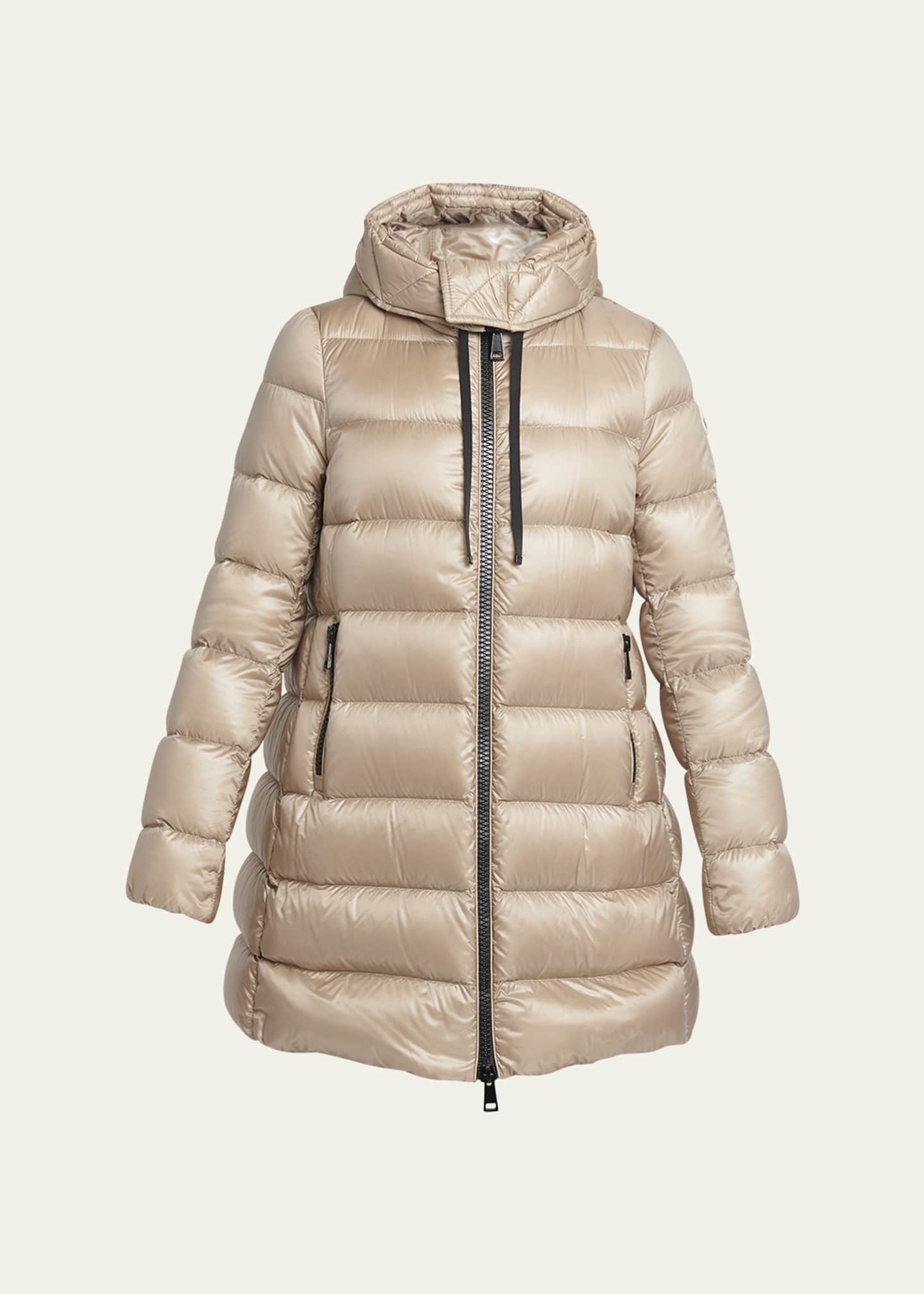 Moncler Suyen Down Quilted Nylon Hooded Parka Image 1 of 5