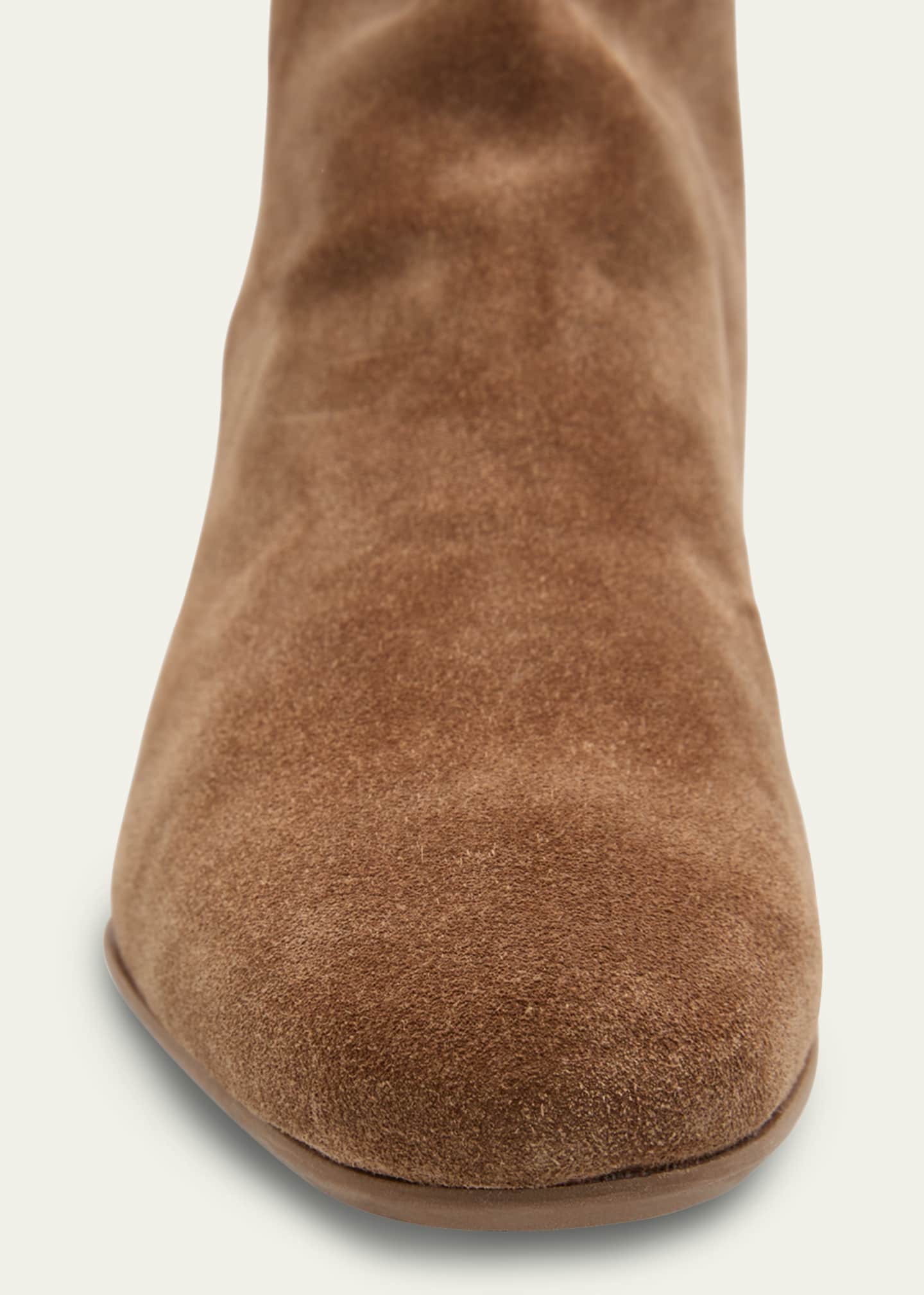 Aquatalia Ulyssa Waterproof Suede Ankle Boots with Hidden Wedge
