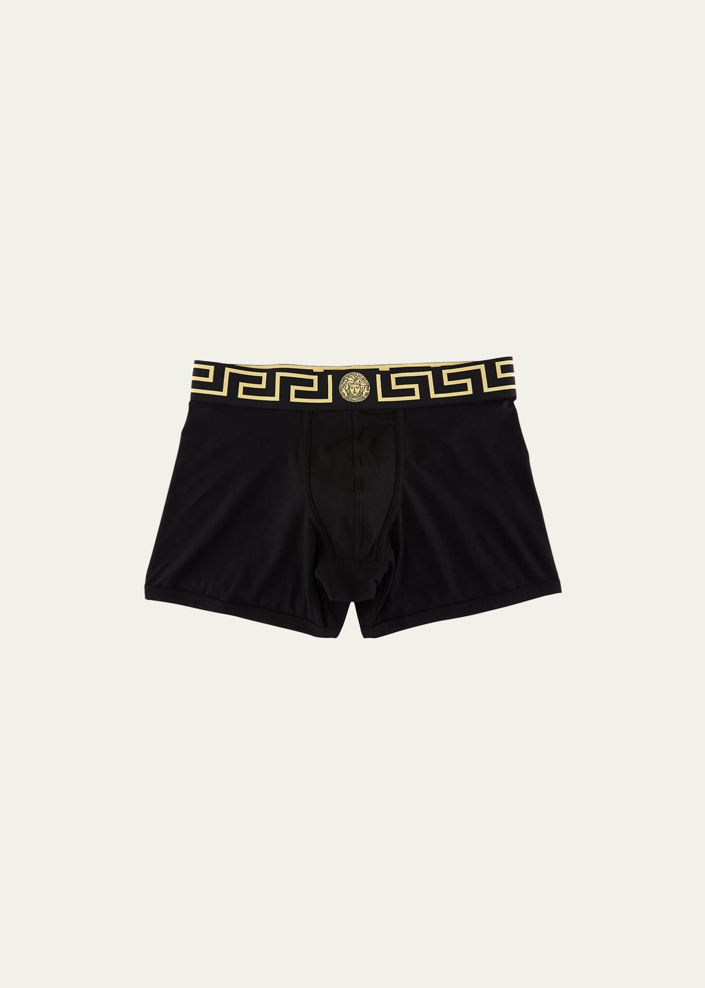 Versace Greca Border Long Boxer Trunks - Bergdorf Goodman