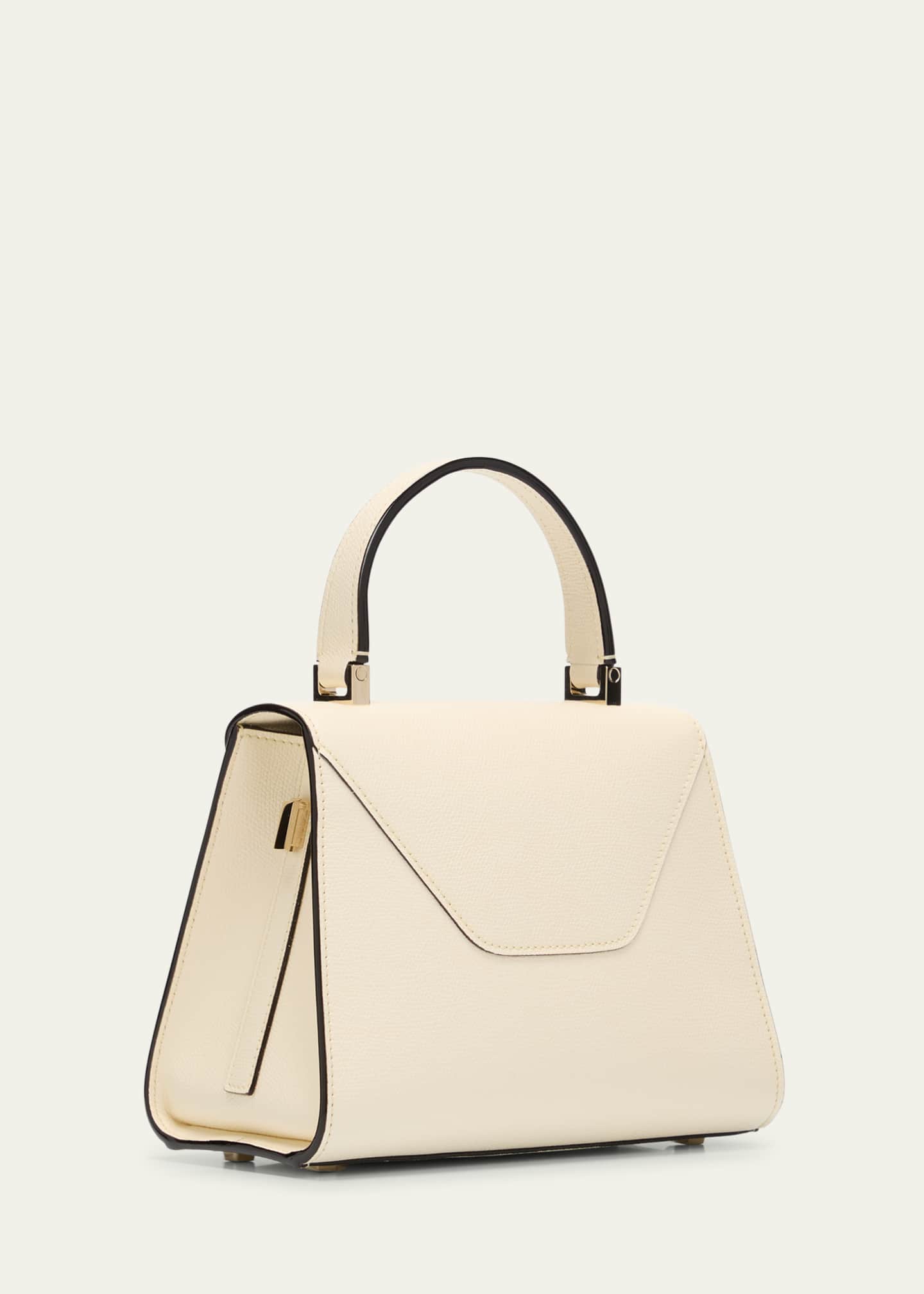 Valextra Iside Mini Leather Satchel Bag Image 3 of 5