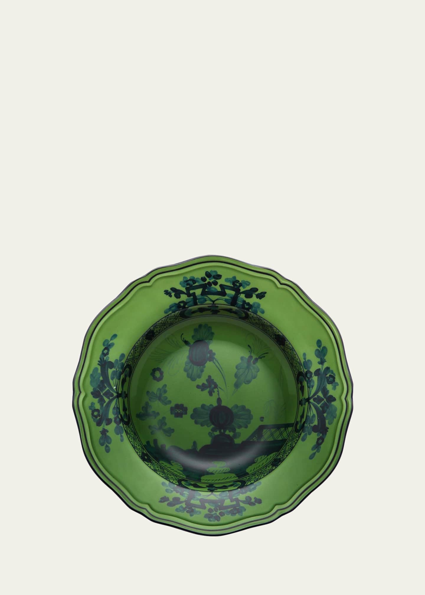 GINORI 1735 Oriente Italiano Soup Plate, Malachite