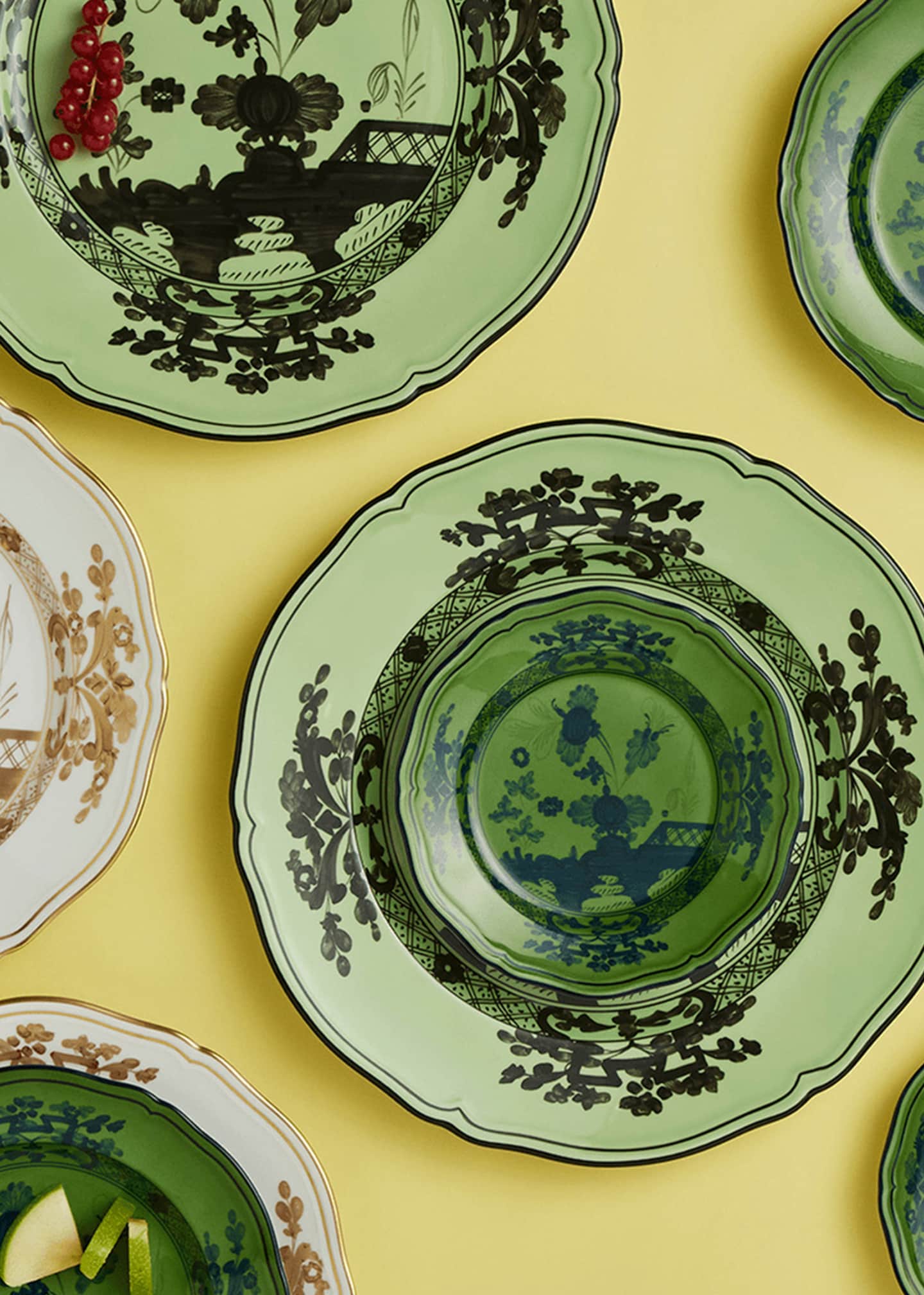 GINORI 1735 Oriente Italiano Soup Plate, Malachite - Bergdorf Goodman
