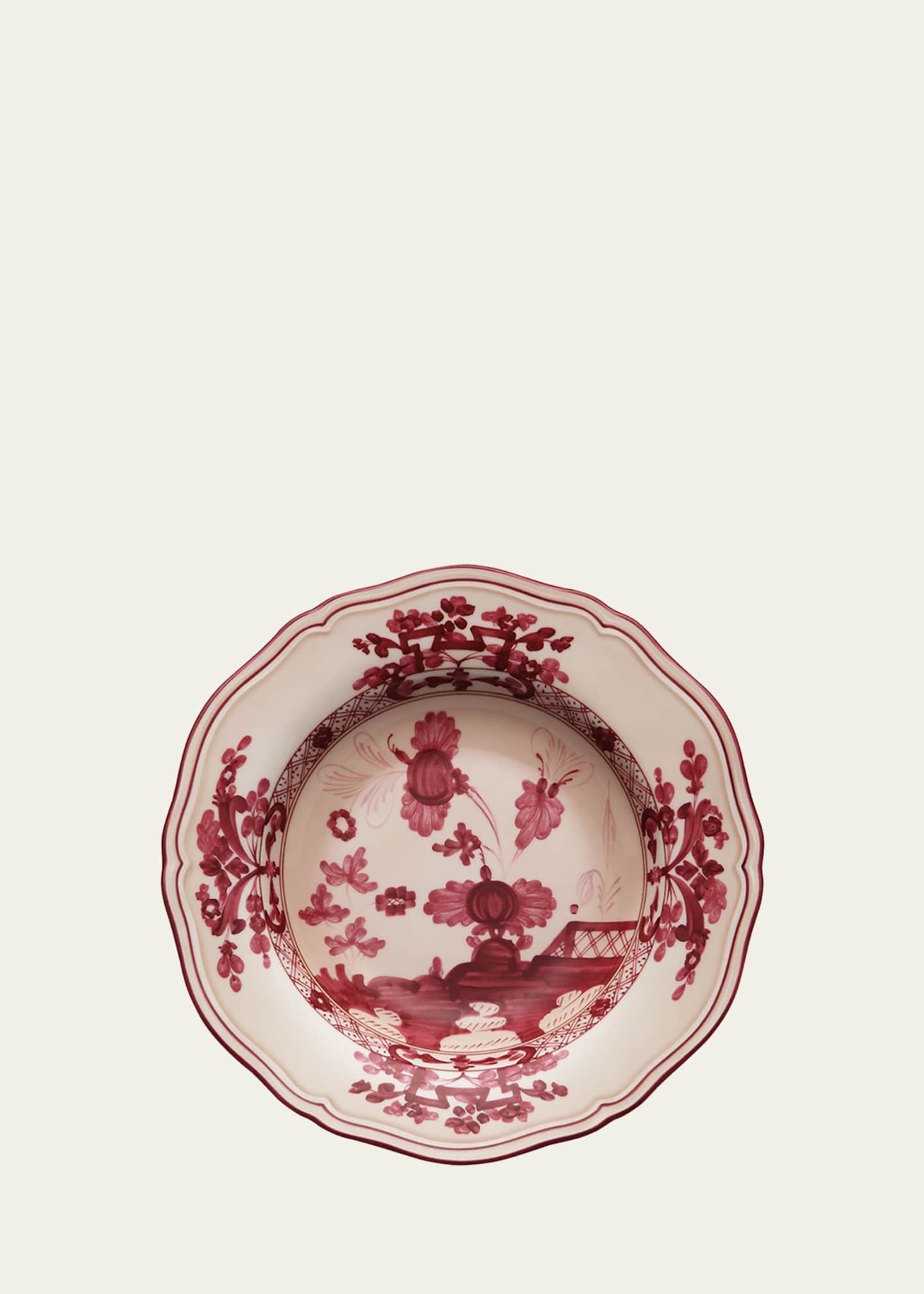 GINORI 1735 Oriente Italiano Soup Plate, Vermiglio