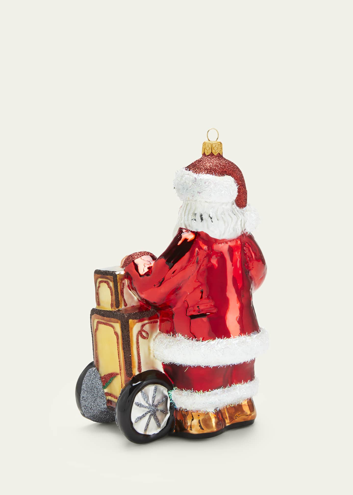 Bergdorf Goodman Hot Dog Santa Christmas Ornament Image 2 of 2