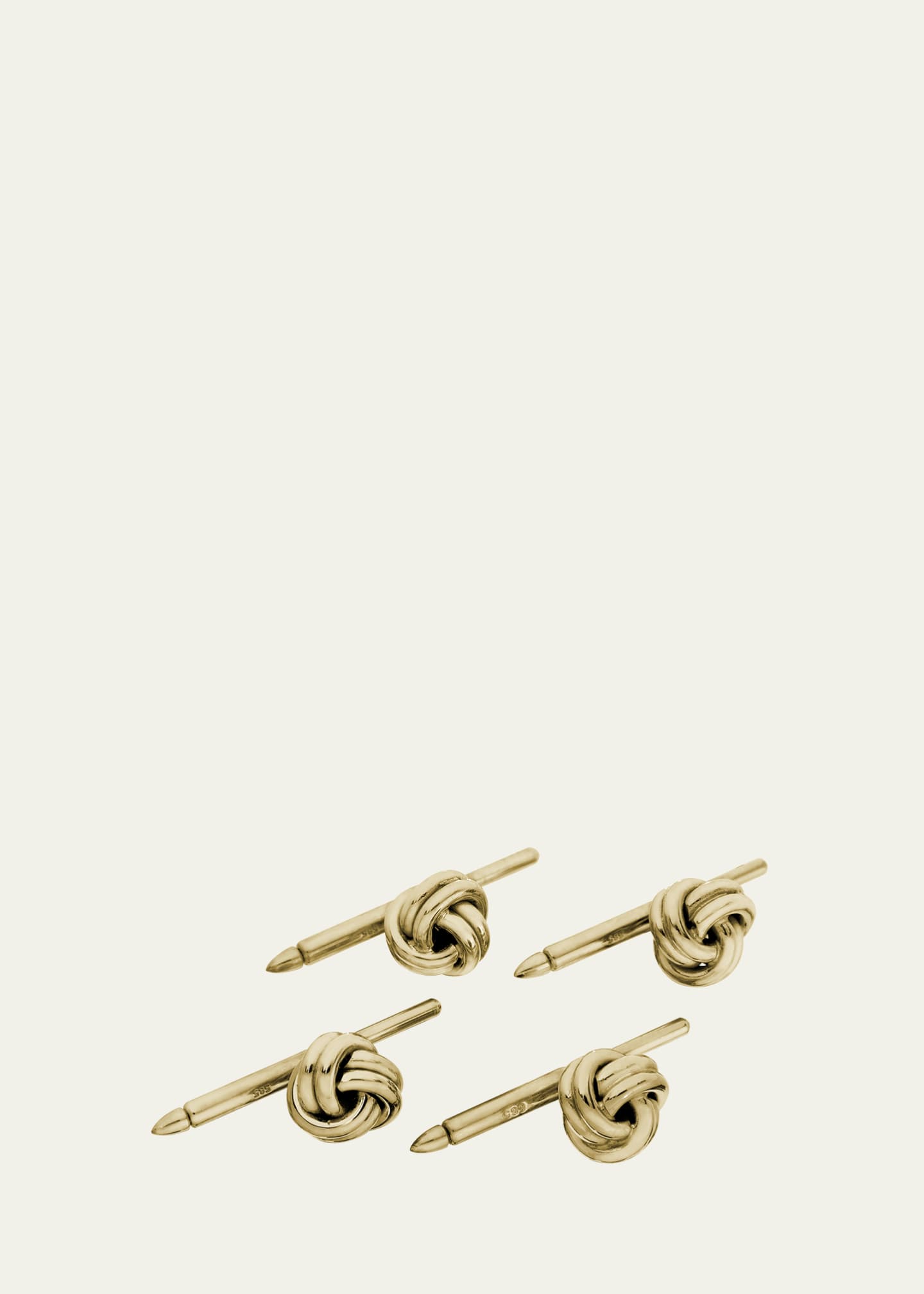 Bergdorf Goodman Men's 14K Yellow Gold Knot Shirt Studs