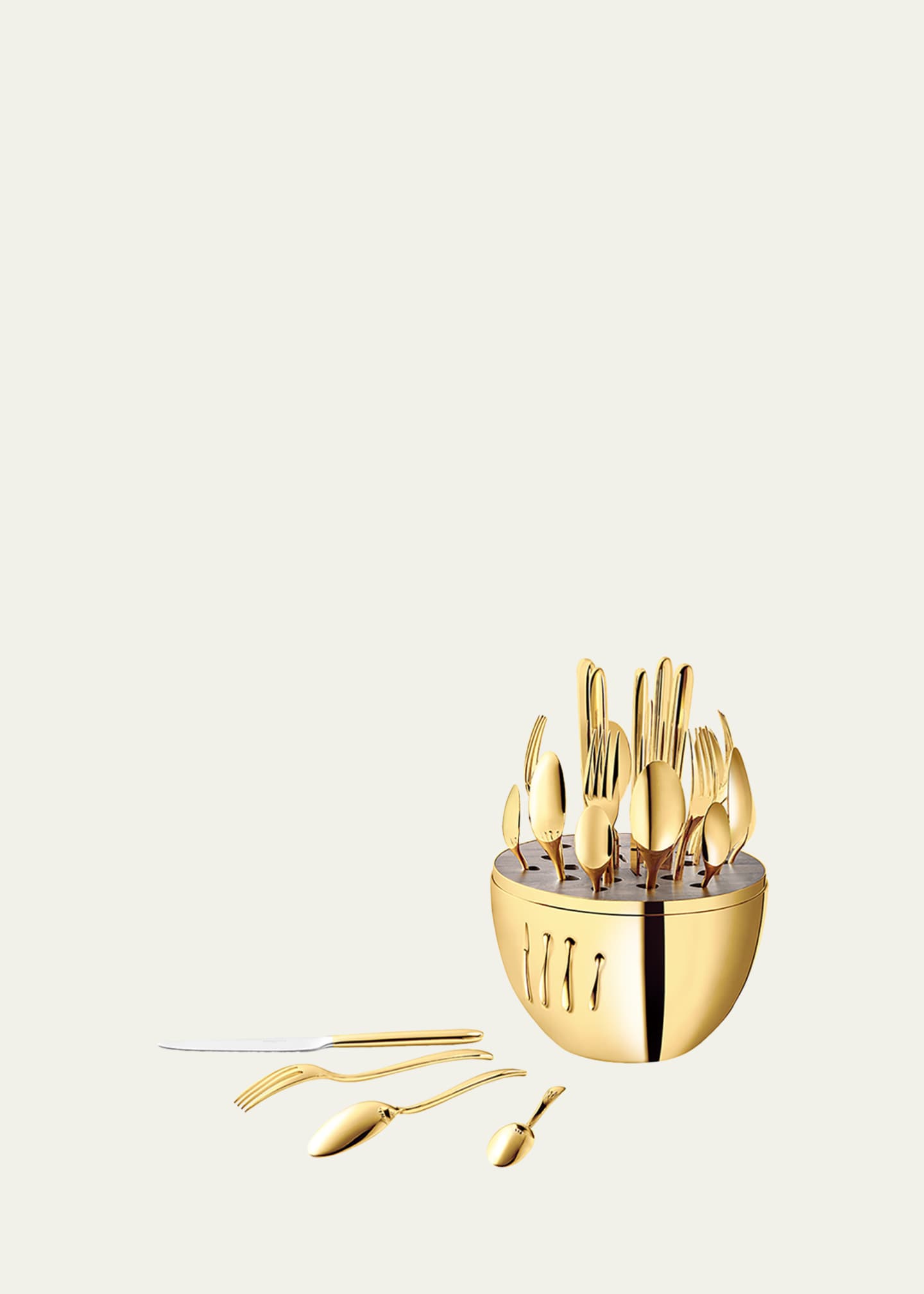 Christofle 24-Piece Gold Mood Flatware Service Image 3 of 4