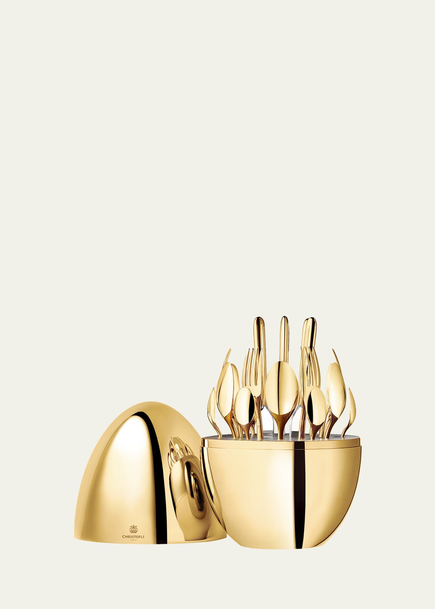 Christofle 24-Piece Gold Mood Flatware Service Image 1 of 4
