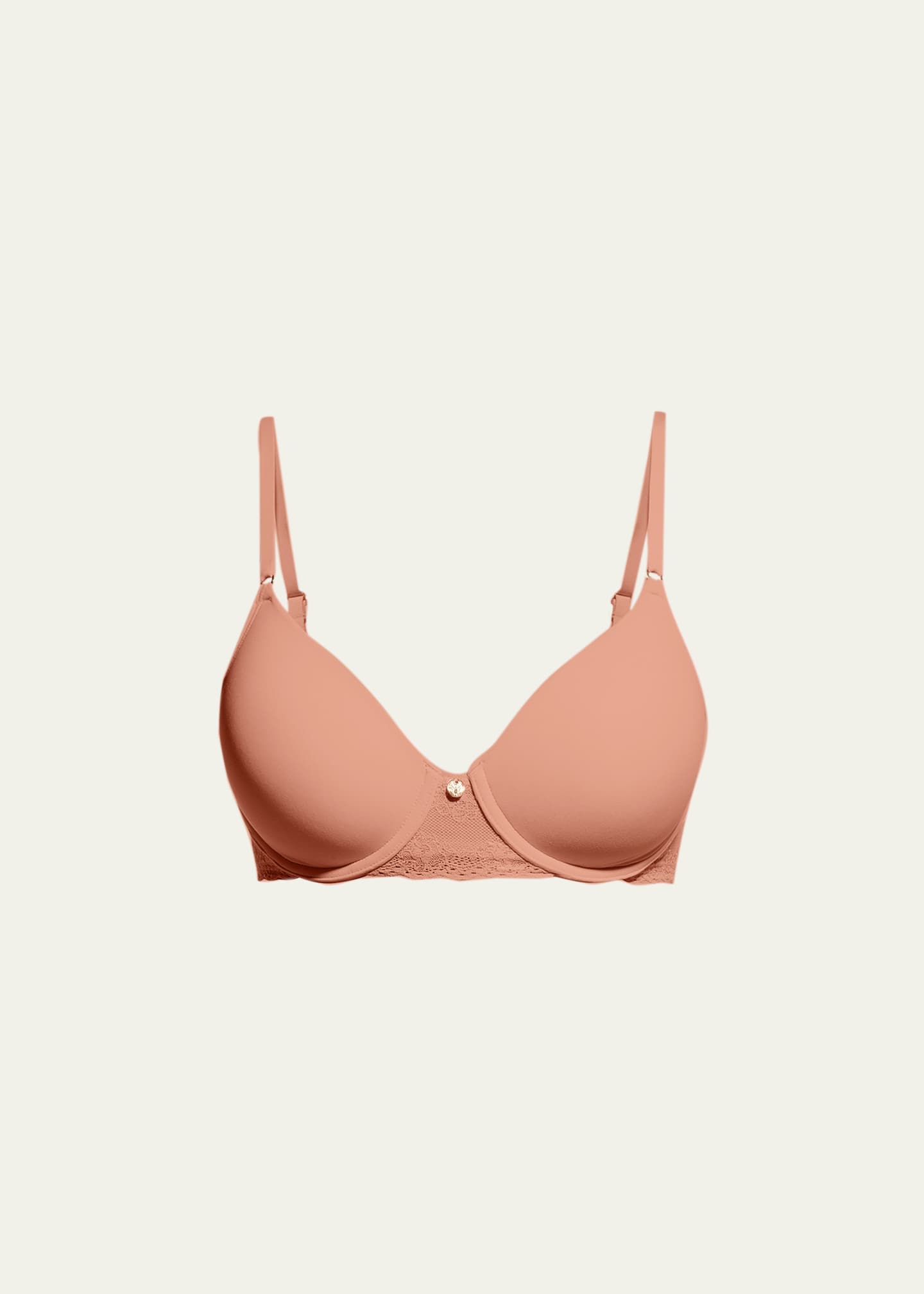Natori Bliss Perfection Contour Reggiseno Con Ferretto E Coppe Sagomate | Taglia 34DD, Pizzo E Jersey