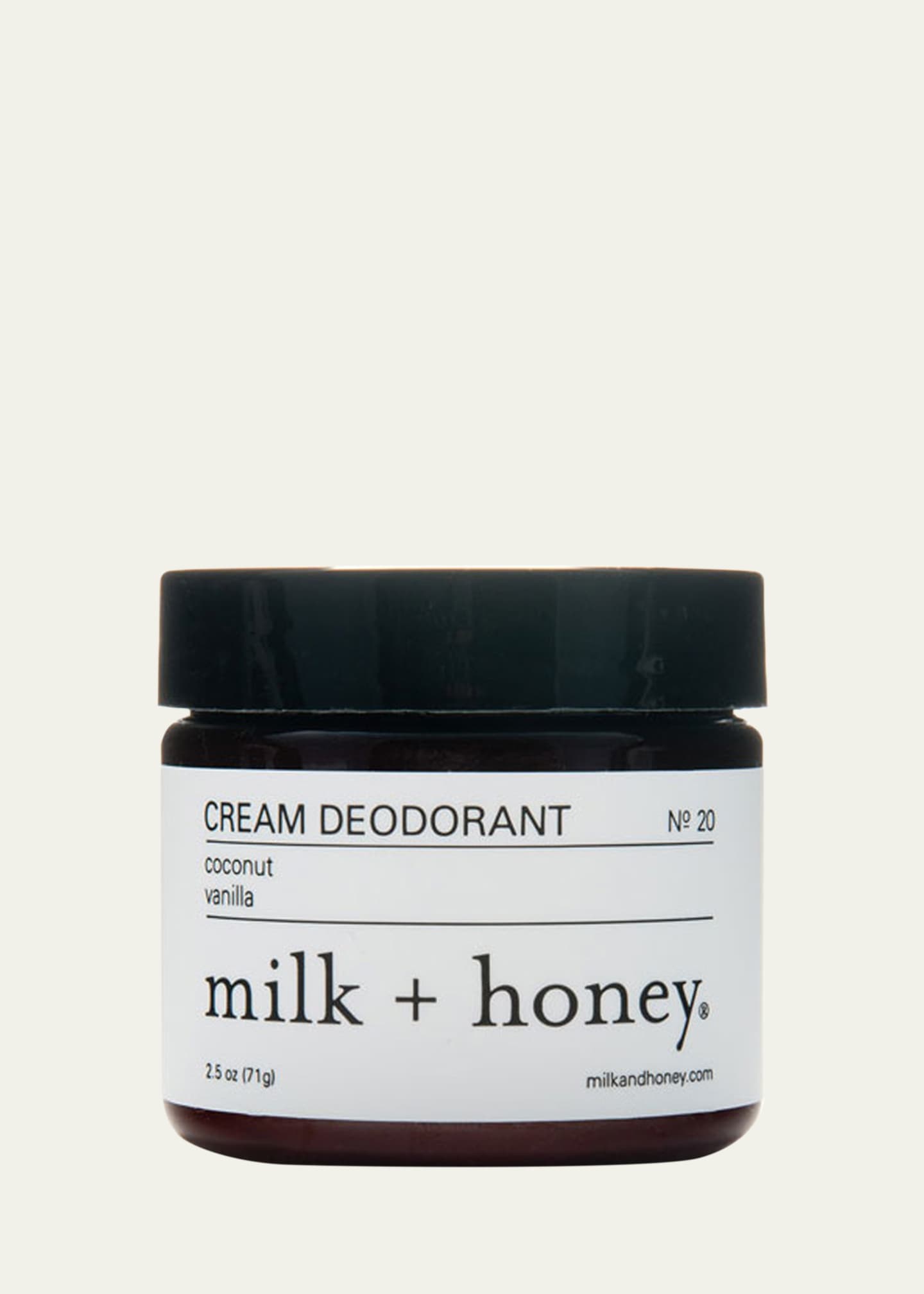 milk + honey Cream Deodorant No. 20, 2.5 oz.