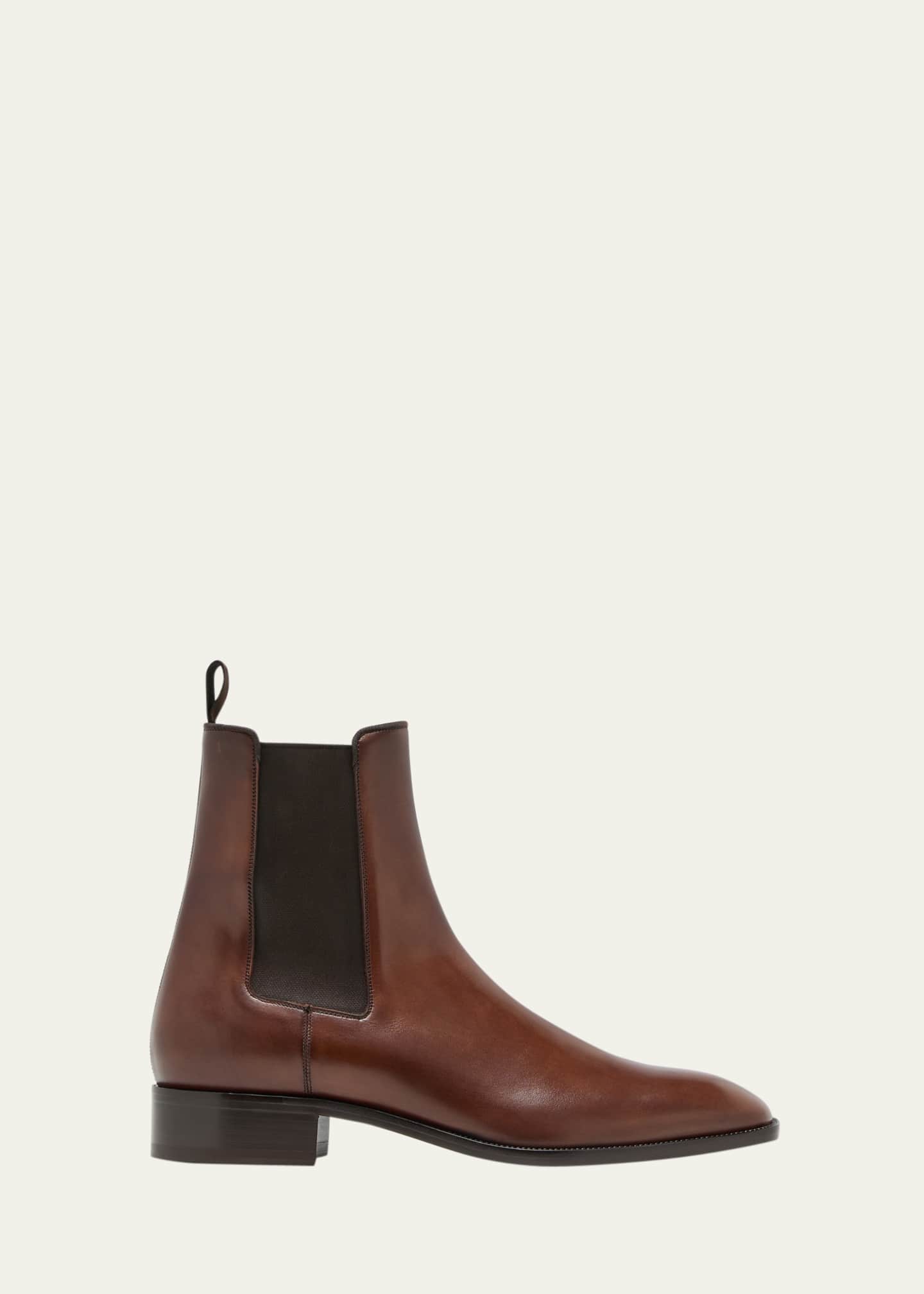 Christian Louboutin Samson Leather Boots - Brown - 41.5