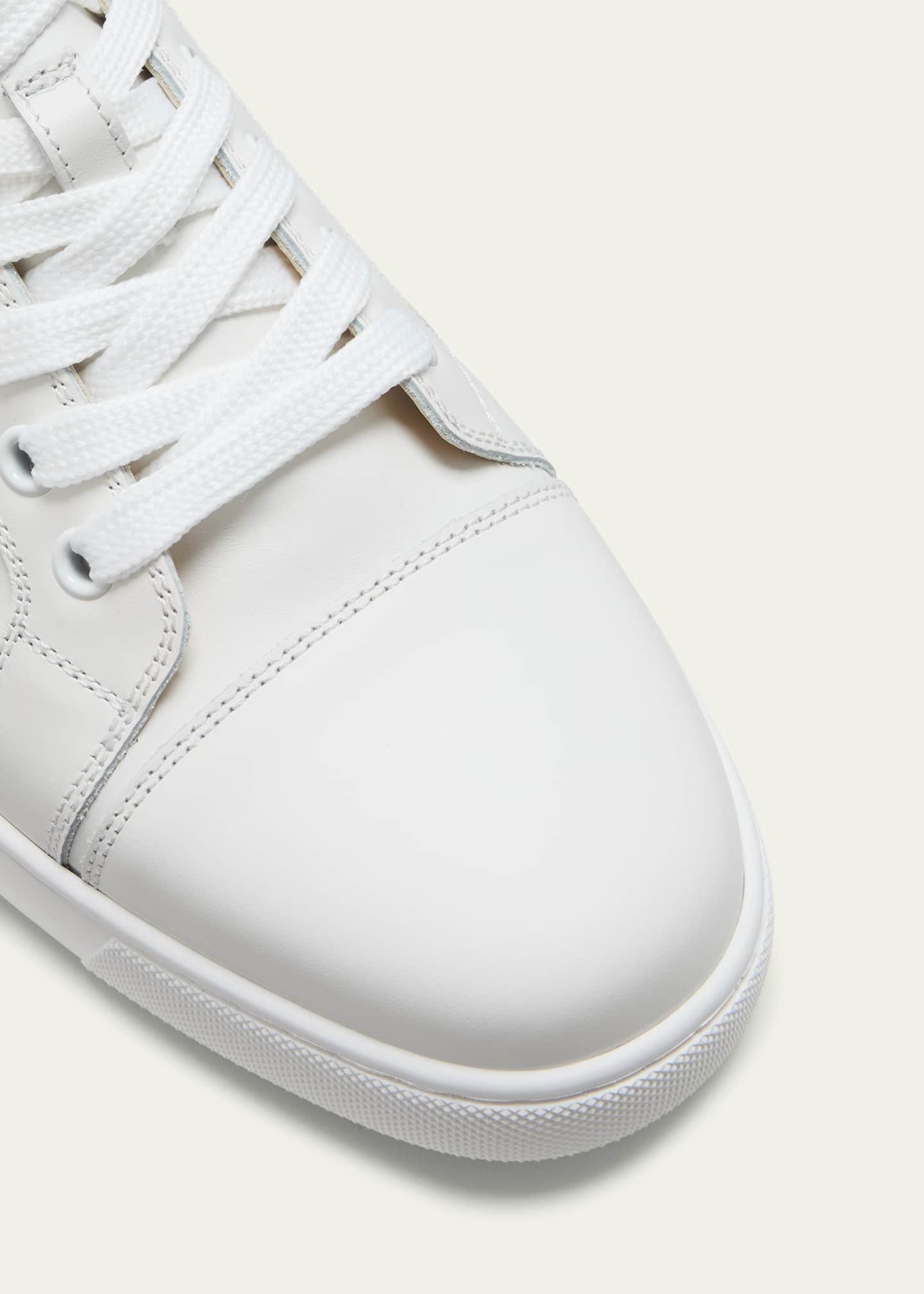 Christian Louboutin Vieira Flat Latte Leather Women Shoes