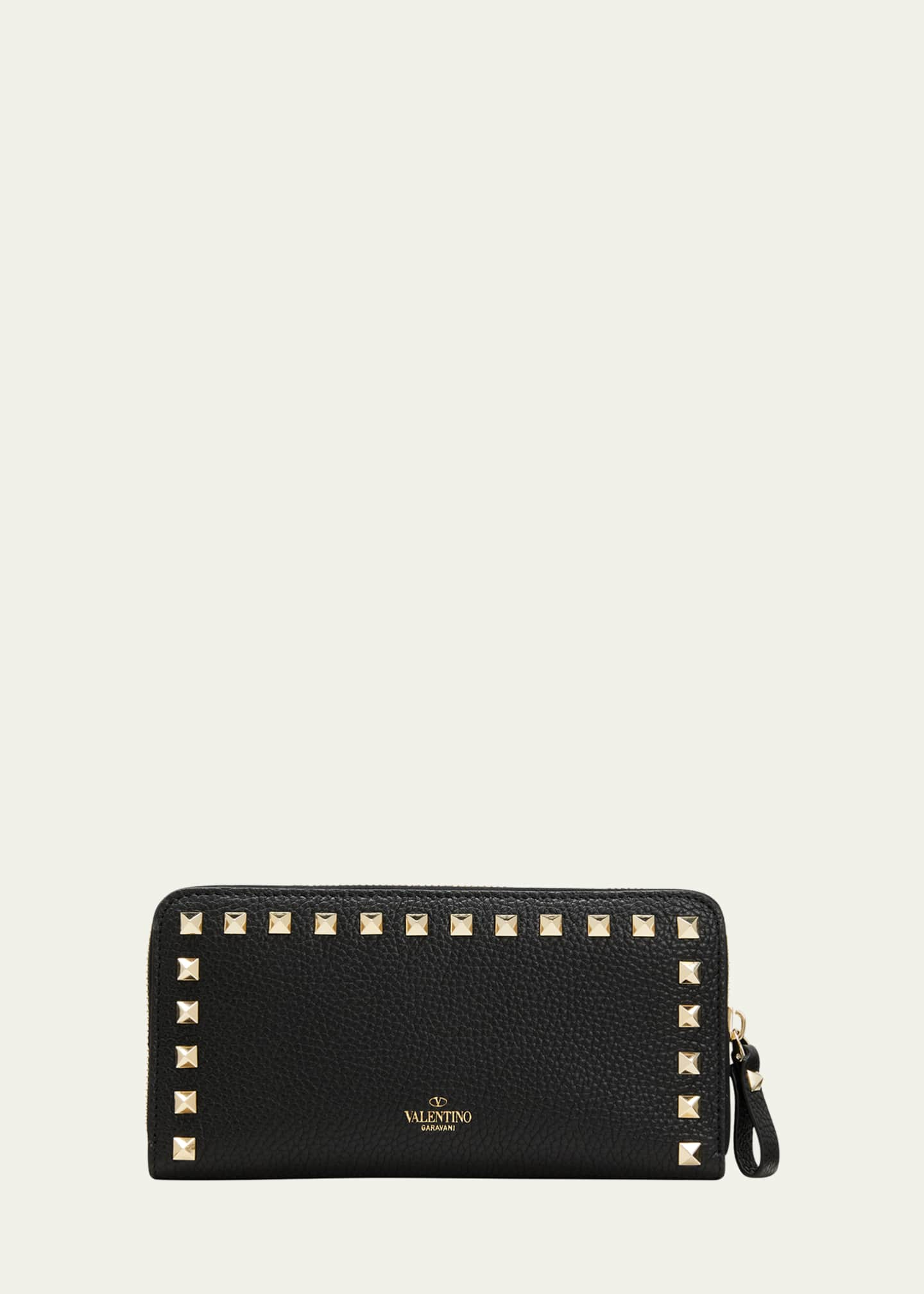 Persona kunst helbrede Valentino Garavani Rockstud Leather Continental Wallet - Bergdorf Goodman