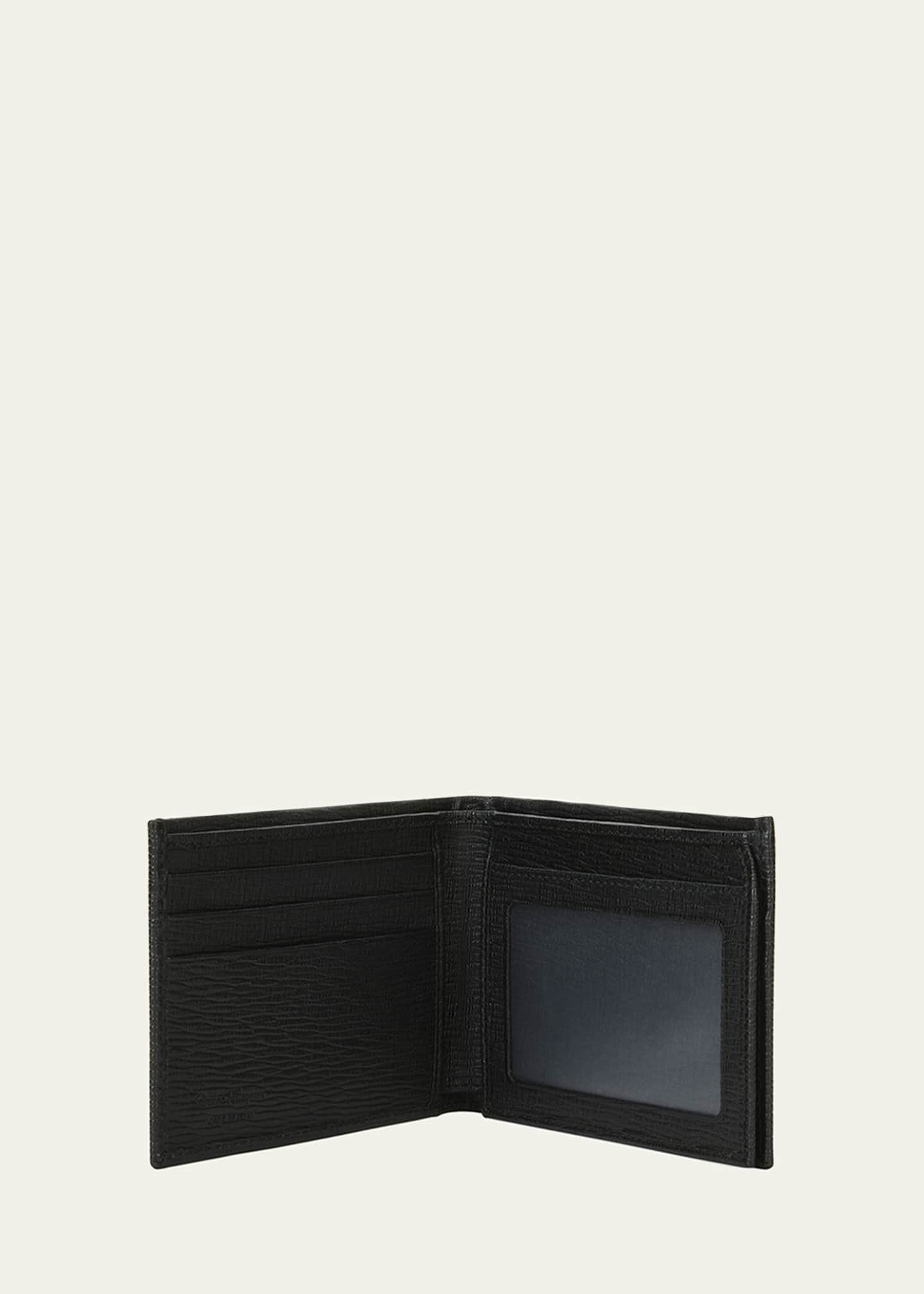 Ferragamo Black leather bi-fold wallet