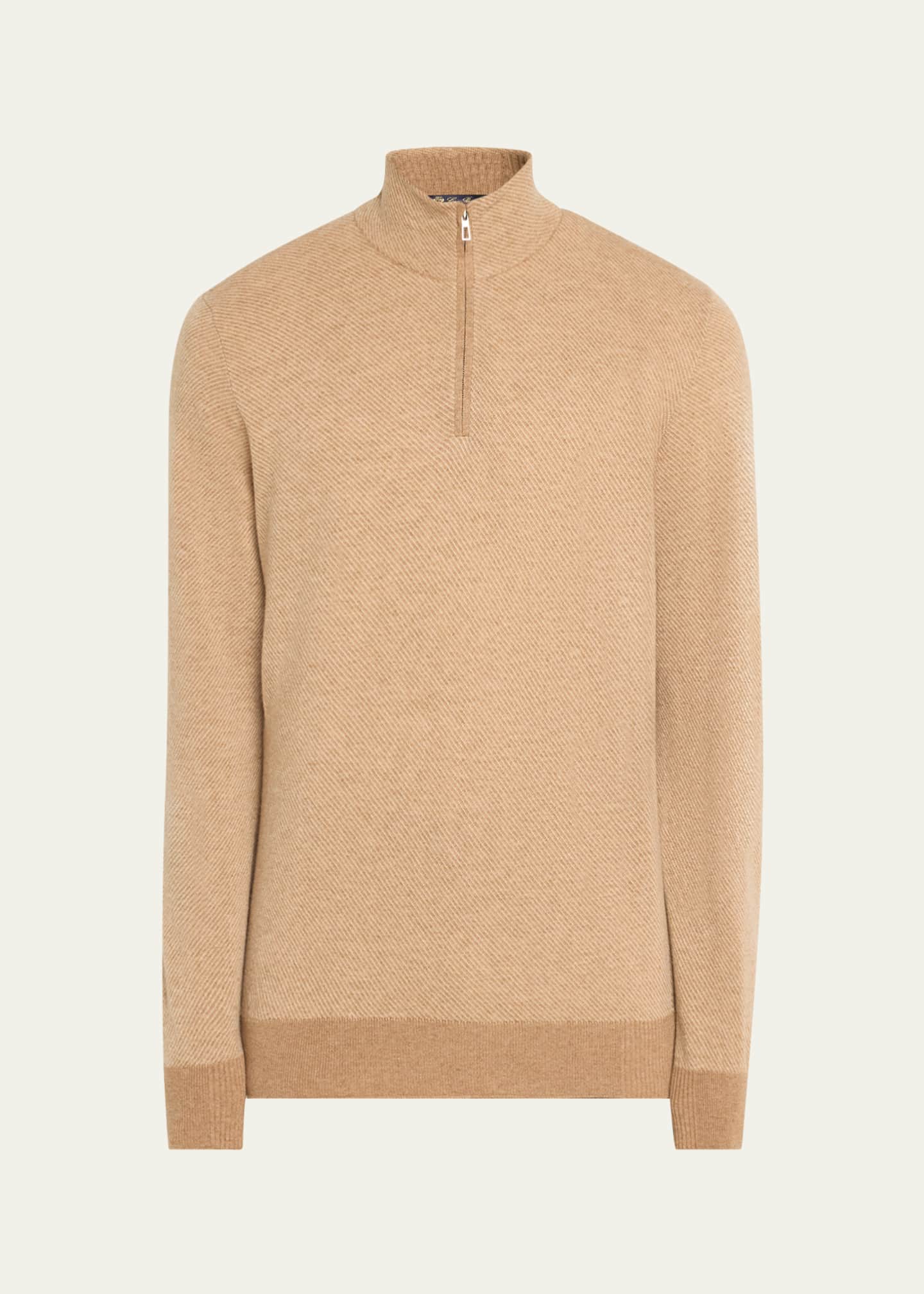 Loro Piana Men s Roadster 1 4 Zip Cashmere Sweater Bergdorf Goodman