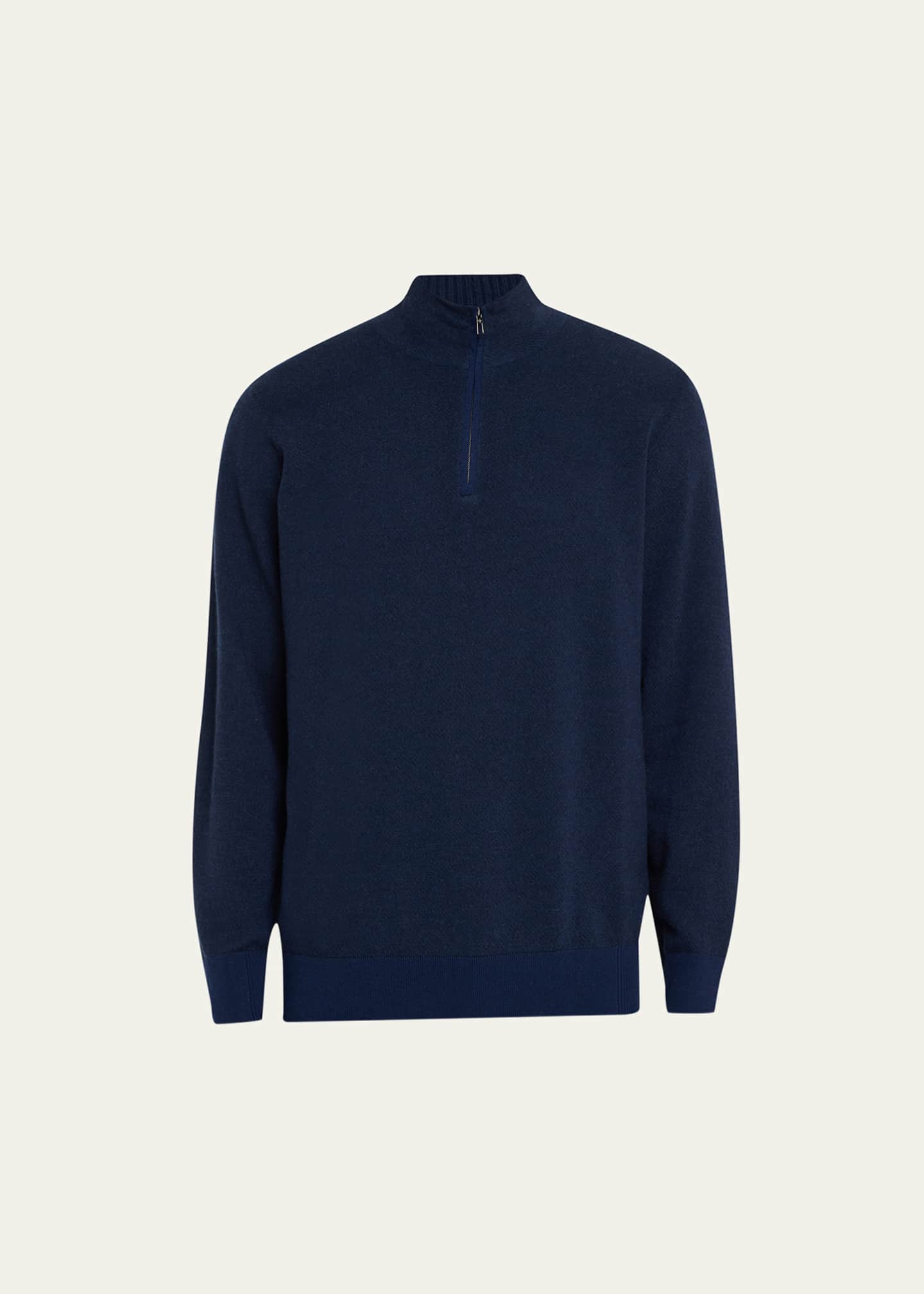 Loro Piana Men's Roadster 1/4-Zip Cashmere Sweater Loro Piana Men's Roadster 1/4-Zip Cashmere Sweater