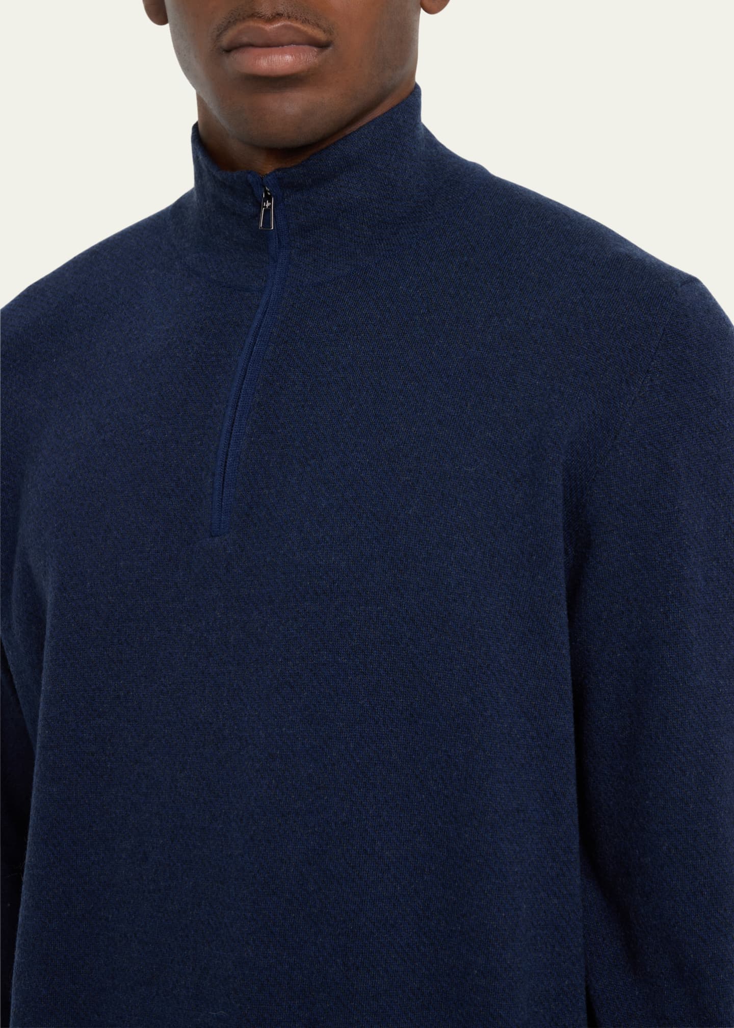 Loro Piana Men's Roadster 1/4-Zip Cashmere Sweater Loro Piana Men's Roadster 1/4-Zip Cashmere Sweater