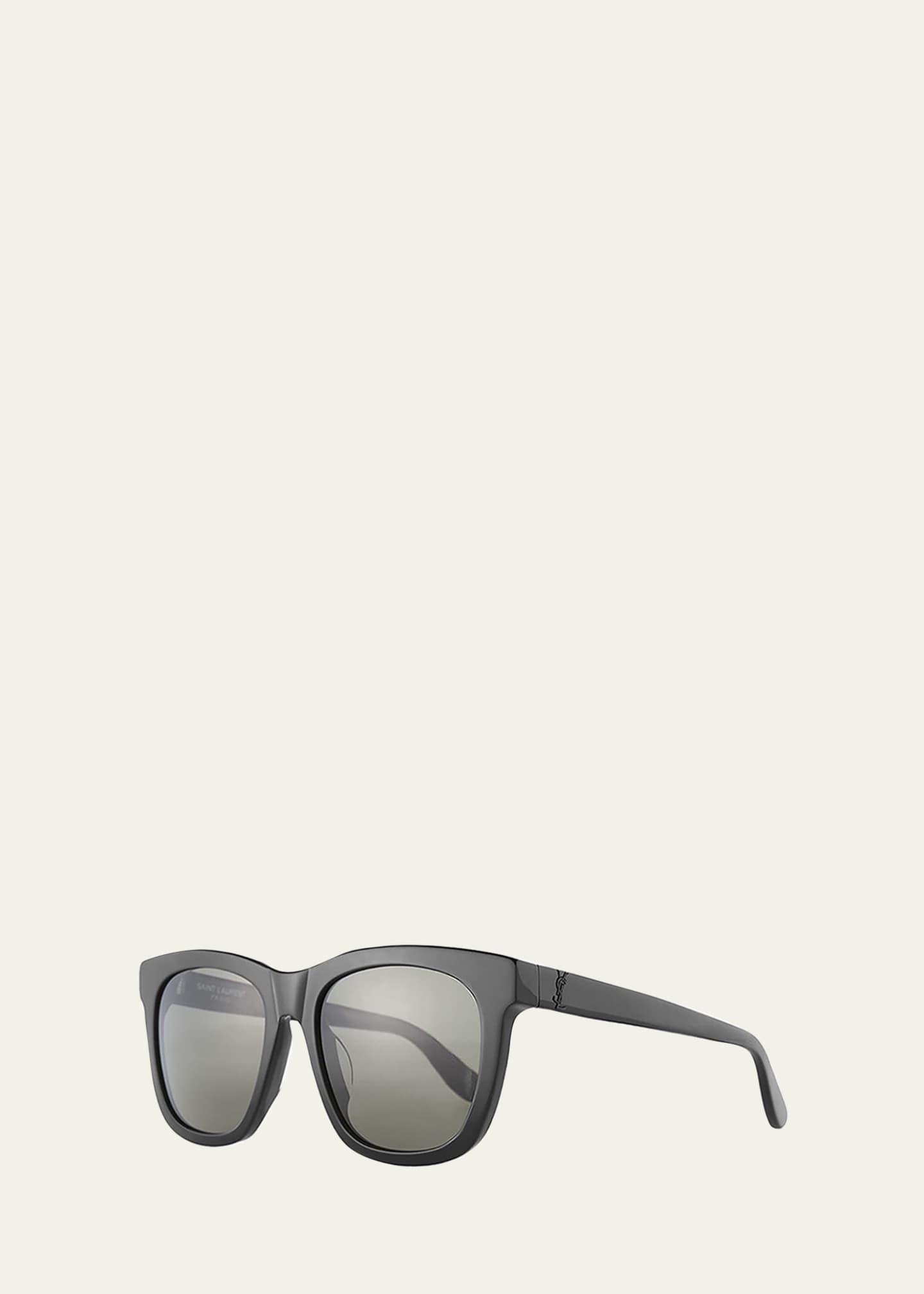 Saint Laurent Men s SL M24K Oversize Square Acetate Sunglasses