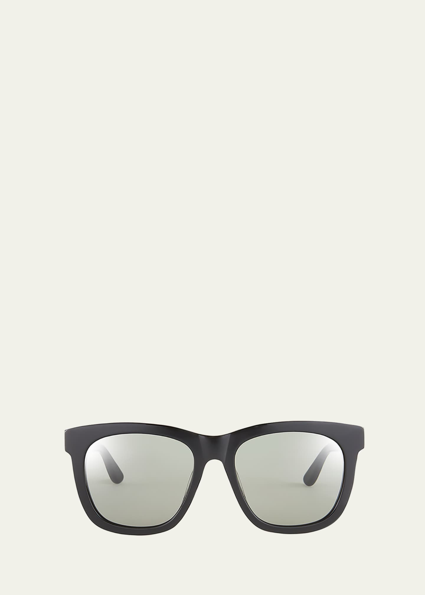 Saint Laurent Square Frame Sunglasses in Gray for Men