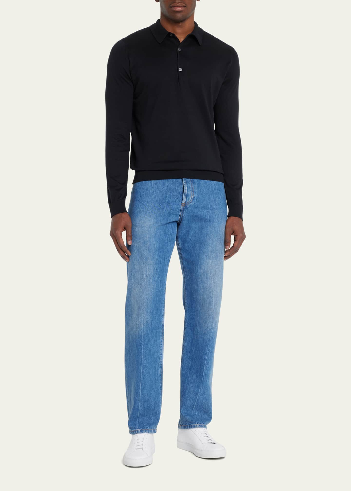 John Smedley Men's Bradwell Standard-Fit Polo Shirt Image 2 of 5