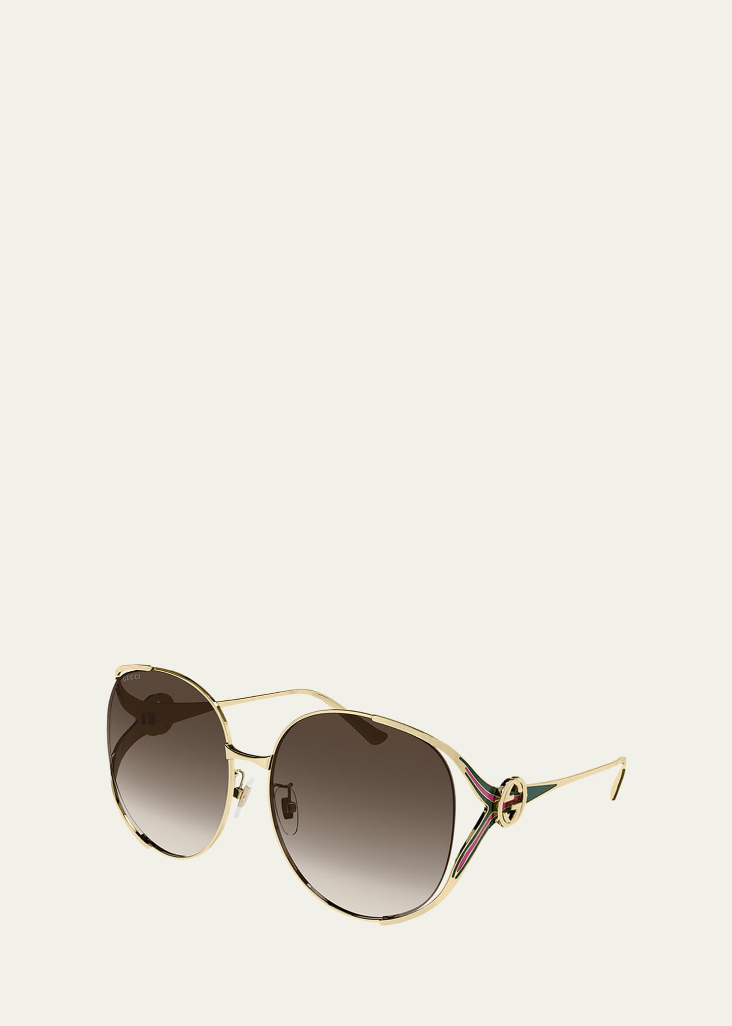 63mm open temple sunglasses gucci sales