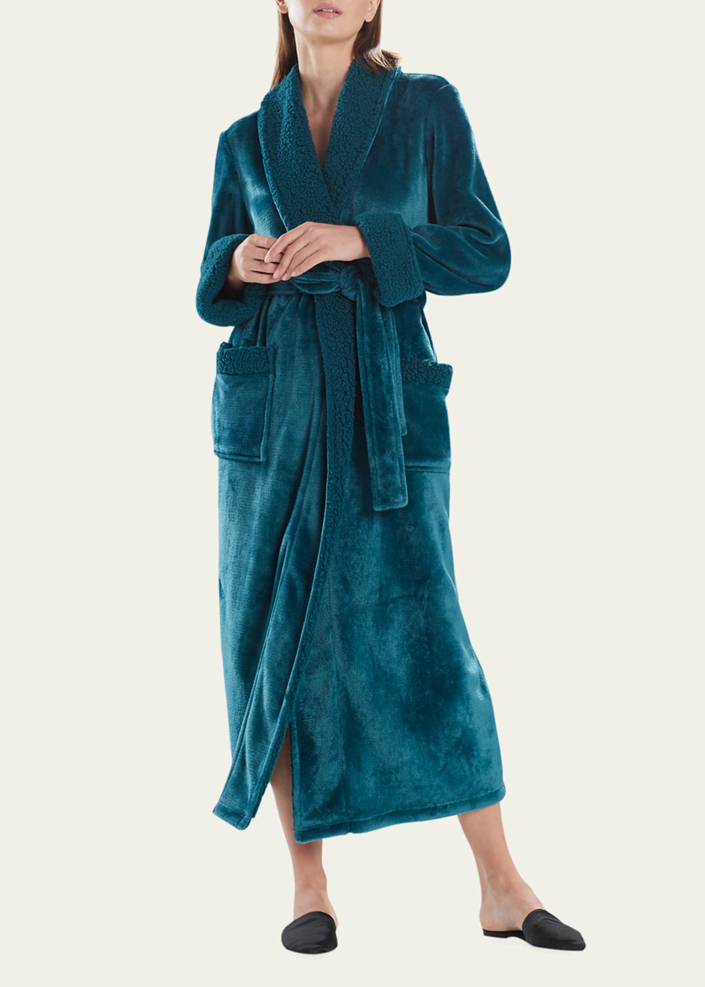 Natori Long Plush Robe Bergdorf Goodman