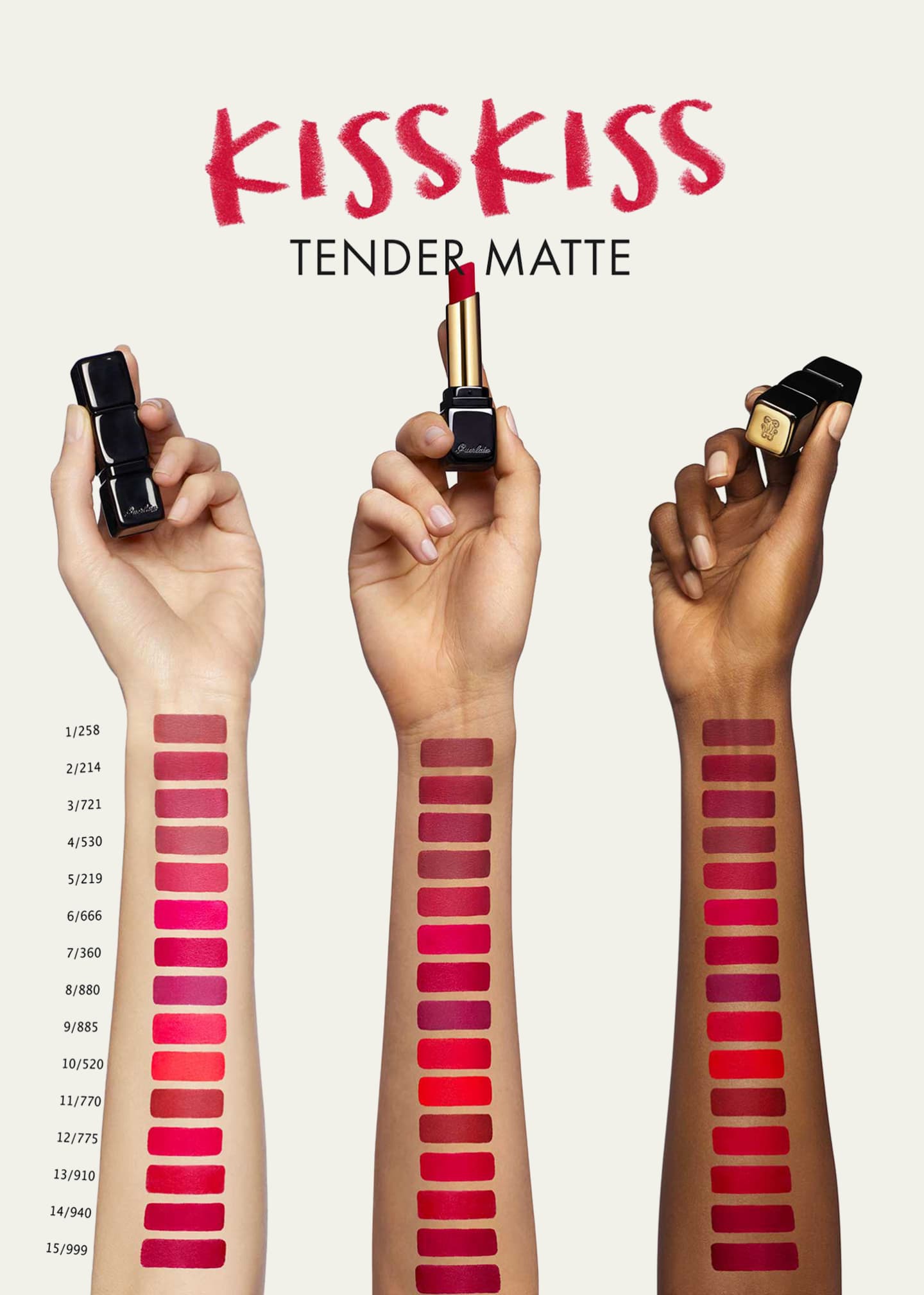 Guerlain KissKiss Tender 16-Hour Comfort Lightweight Luminous Matte Lipstick Image 4 of 4