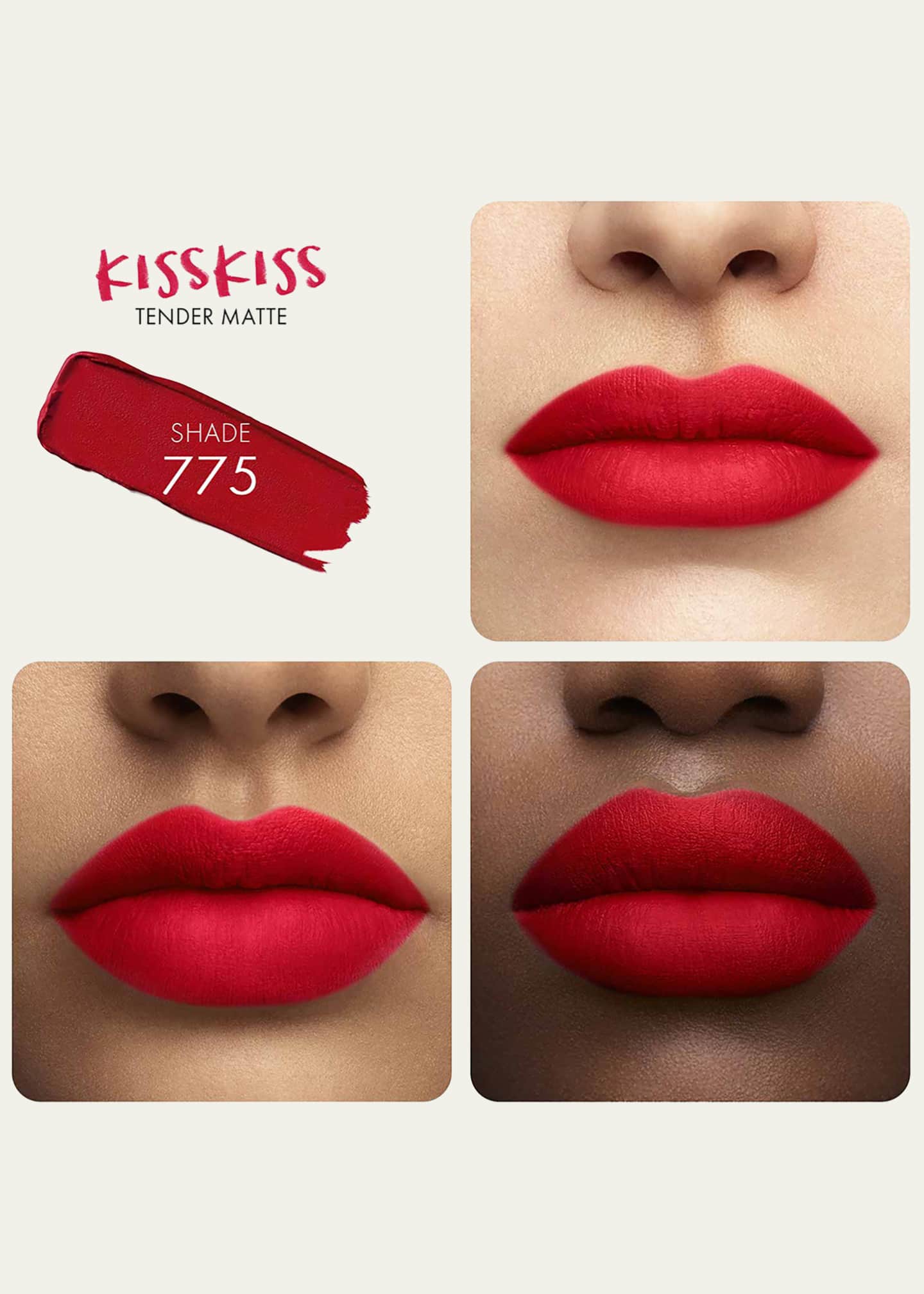 Guerlain KissKiss Tender 16-Hour Comfort Lightweight Luminous Matte Lipstick Image 3 of 4