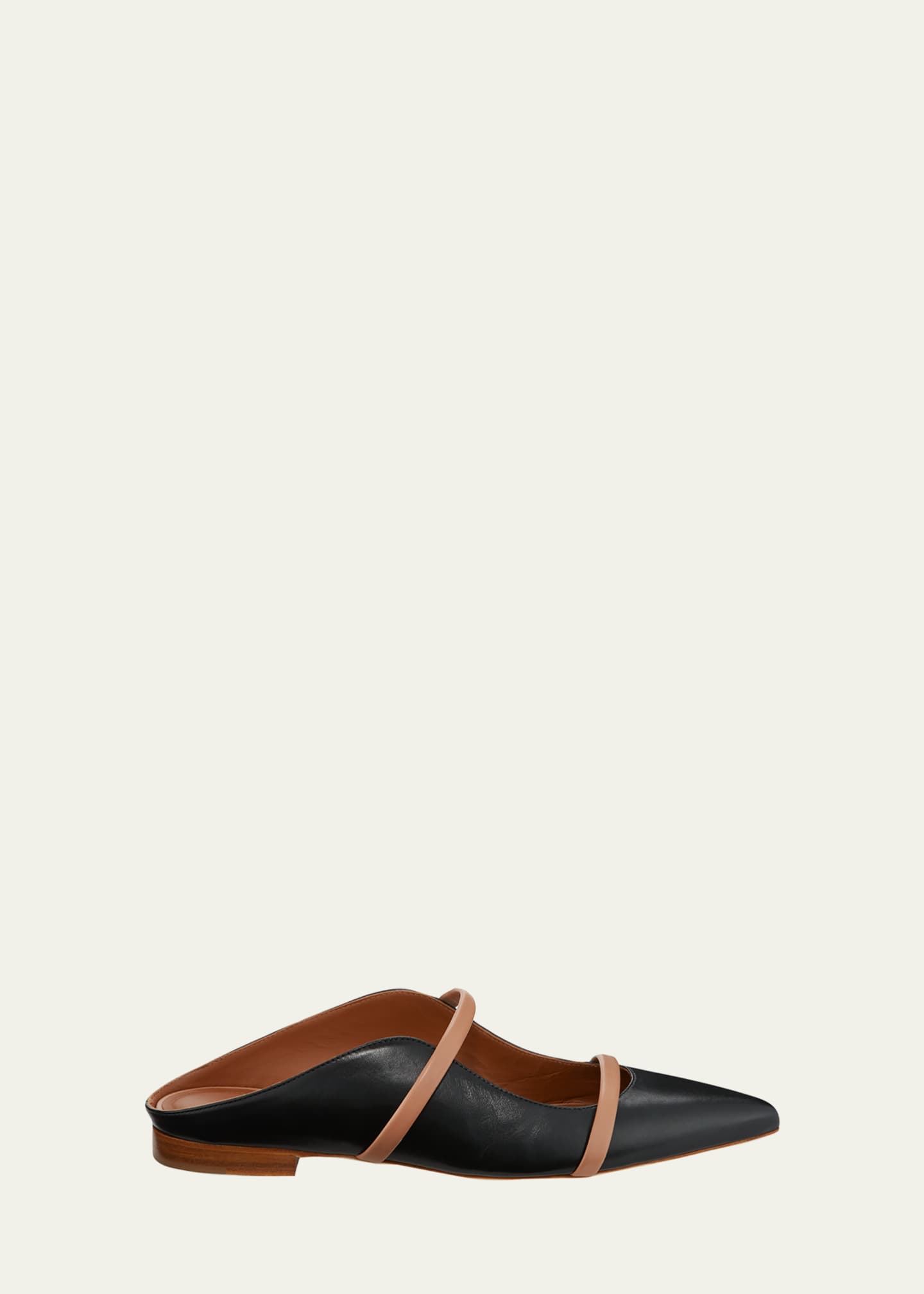 Malone Souliers Maureen Flat Leather Mules Bergdorf Goodman