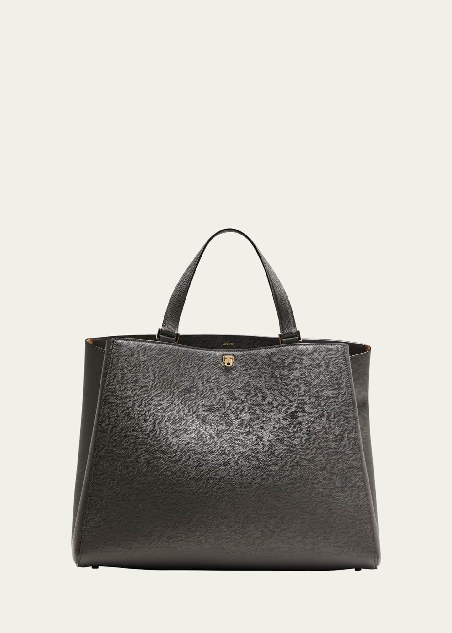 Valextra Brera Large Leather TopHandle Tote Bag Bergdorf Goodman