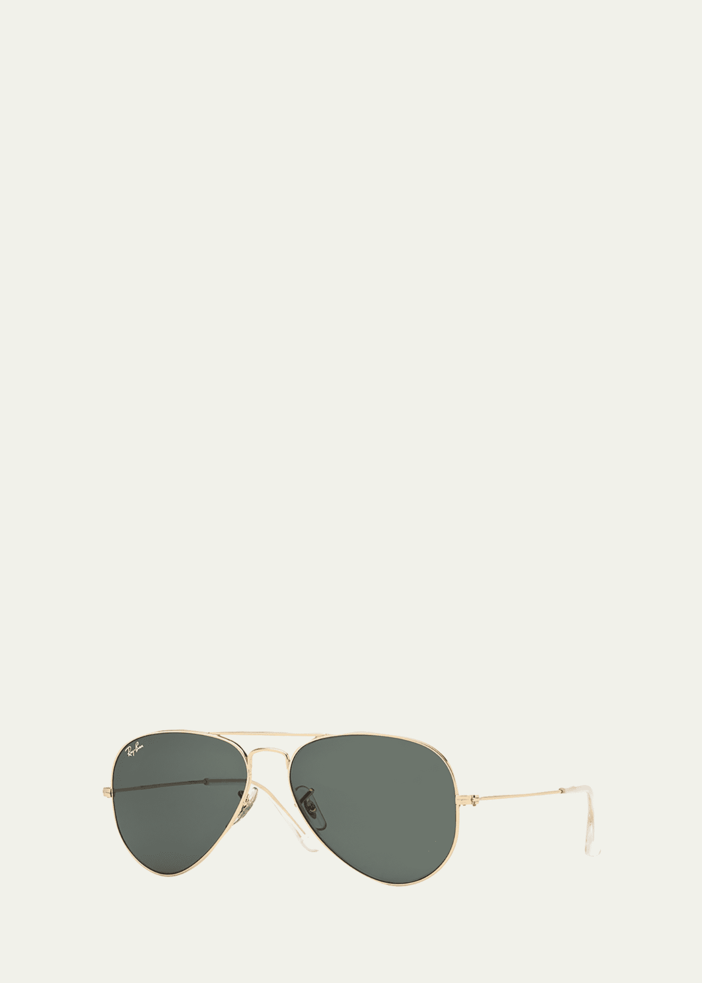 Ray Ban Monochromatic Metal Aviator Sunglasses Yellow Pattern 55MM Bergdorf Goodman