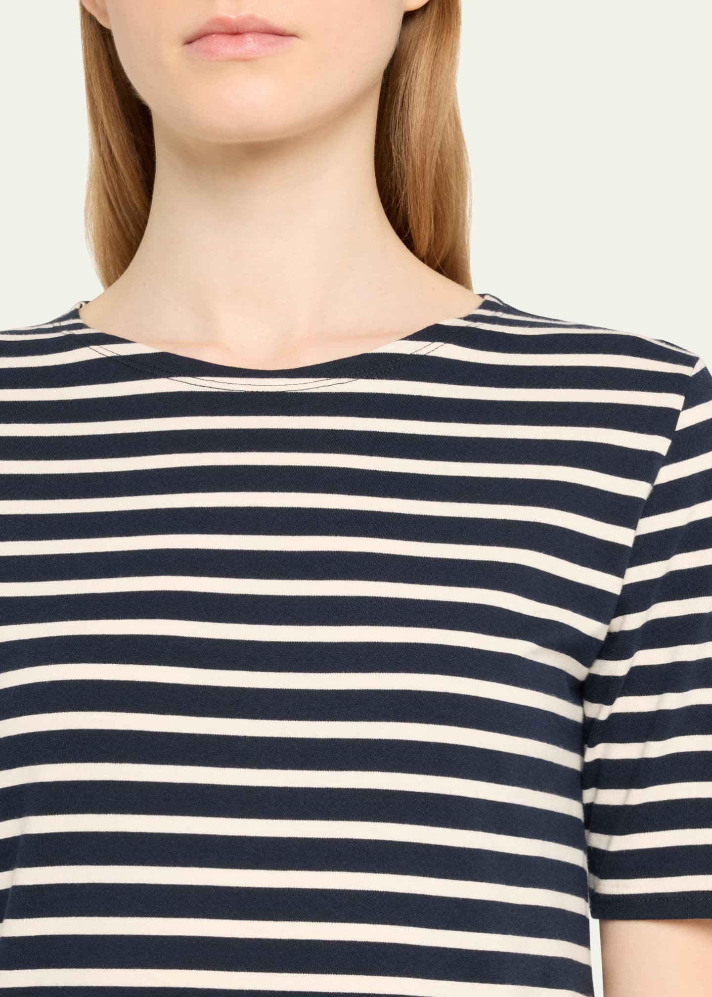 Kule Crewneck Short Sleeve Striped Tee Dress Bergdorf Goodman